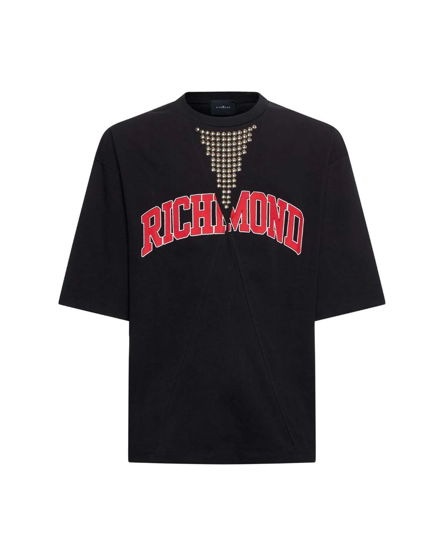 T-shirt nera con stampa "RICHMOND"