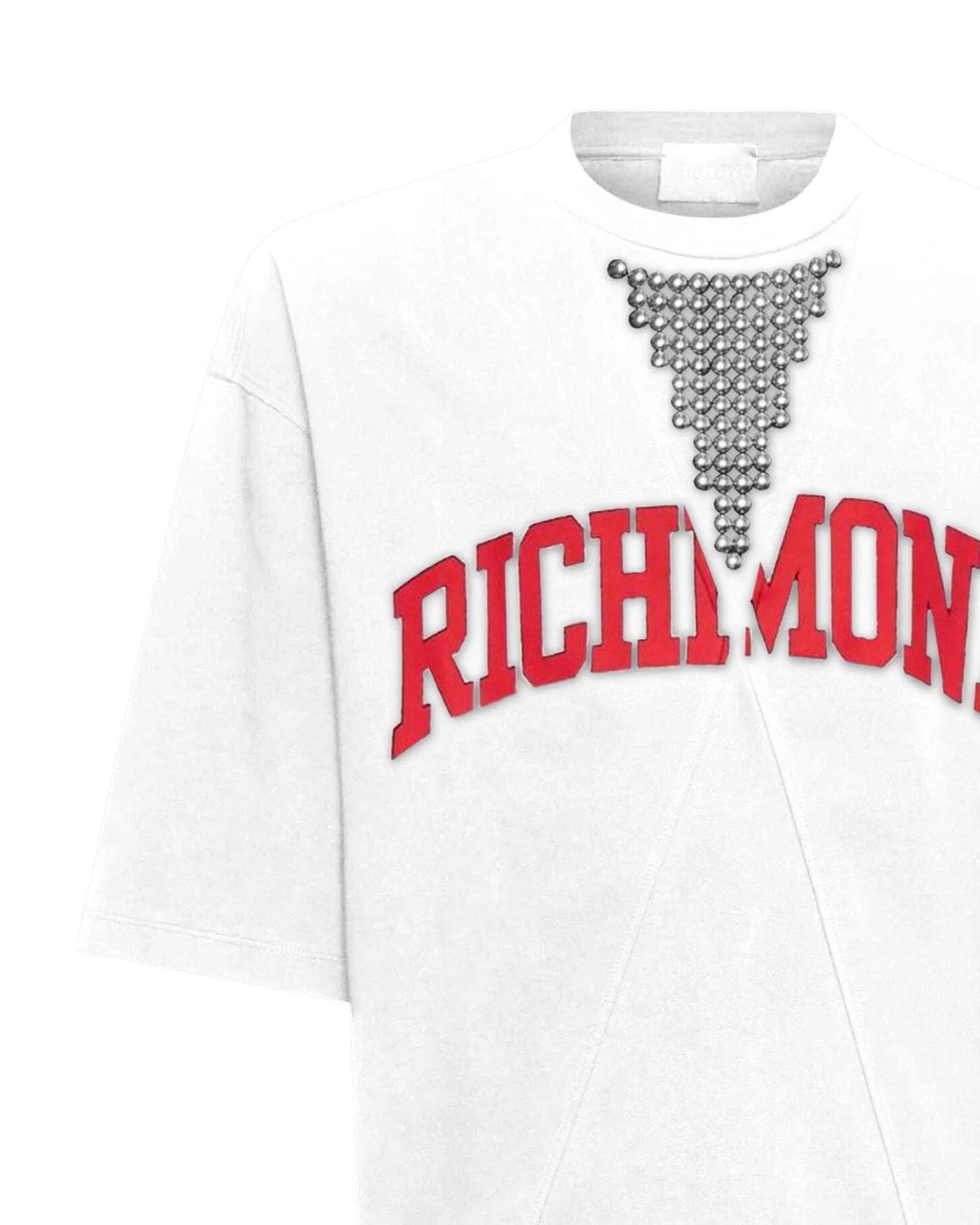T-shirt nera con stampa "RICHMOND" - Image 4