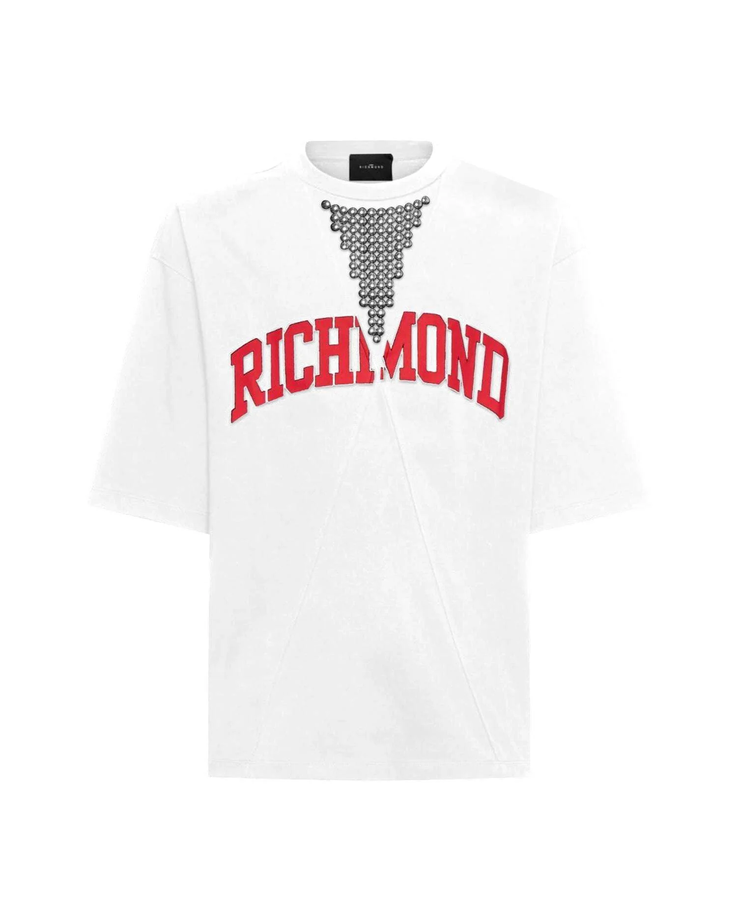 T-shirt nera con stampa "RICHMOND" - Image 6