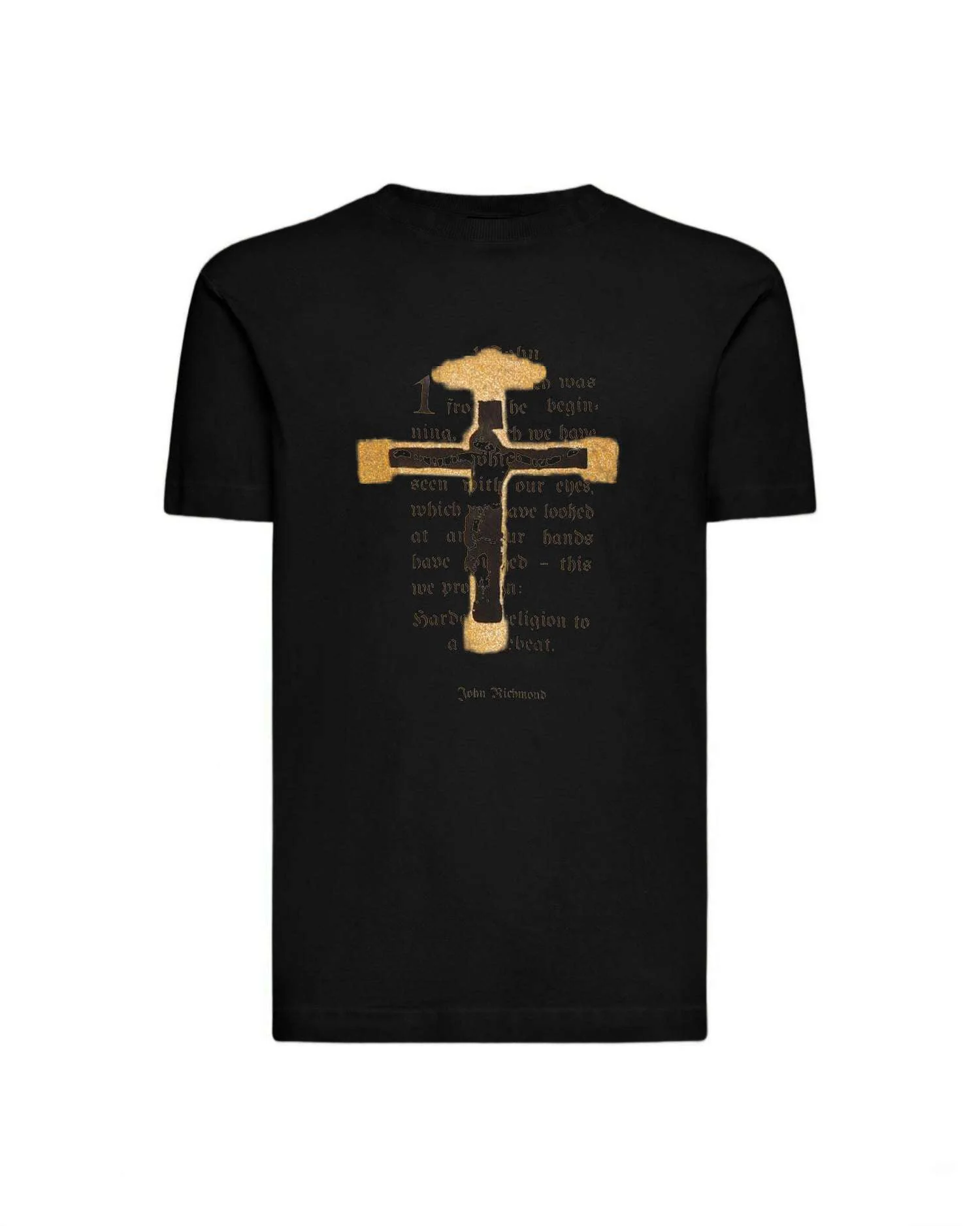 T-shirt con stampa grafica e testo centrale ispirato - Image 4
