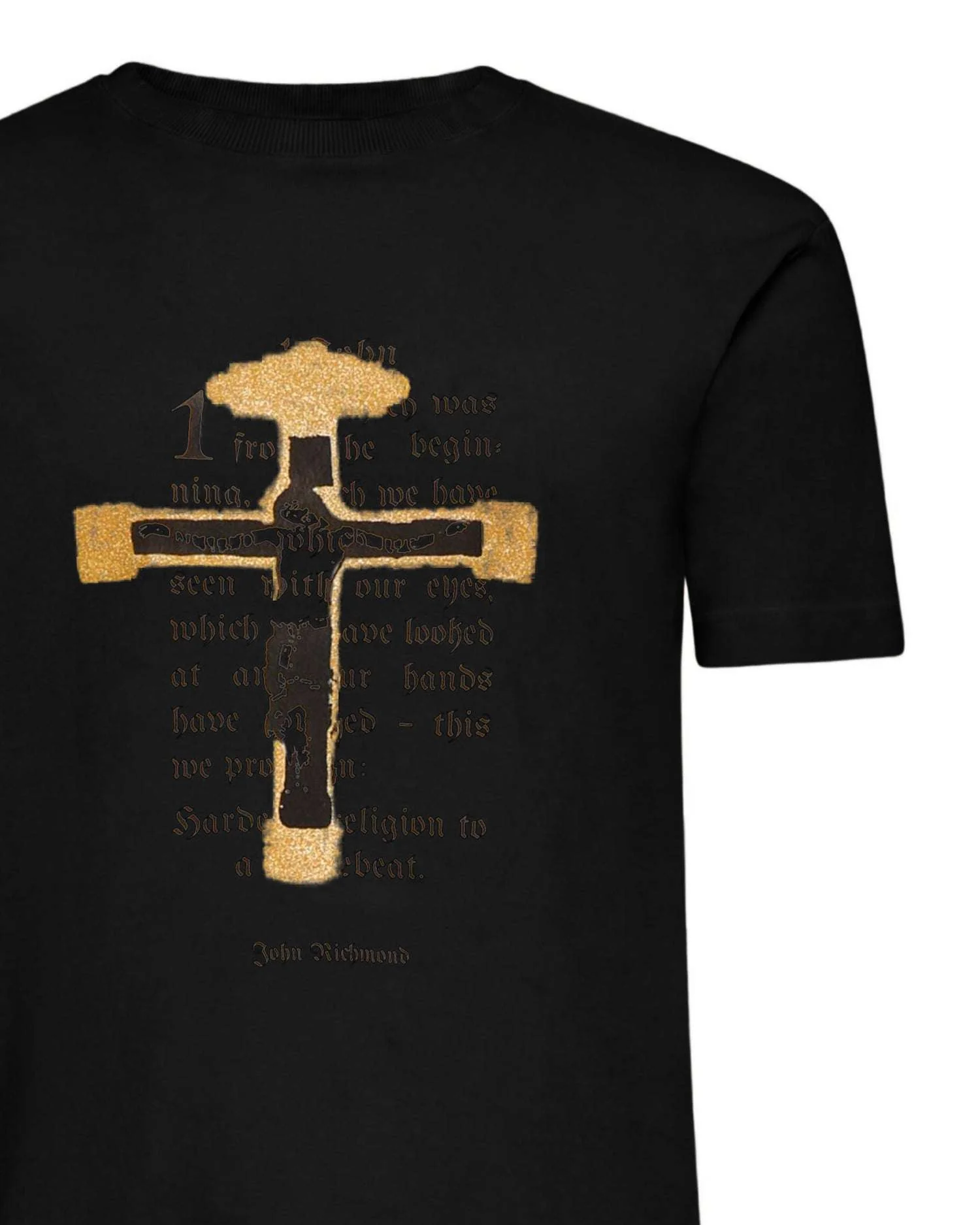 T-shirt con stampa grafica e testo centrale ispirato - Image 6