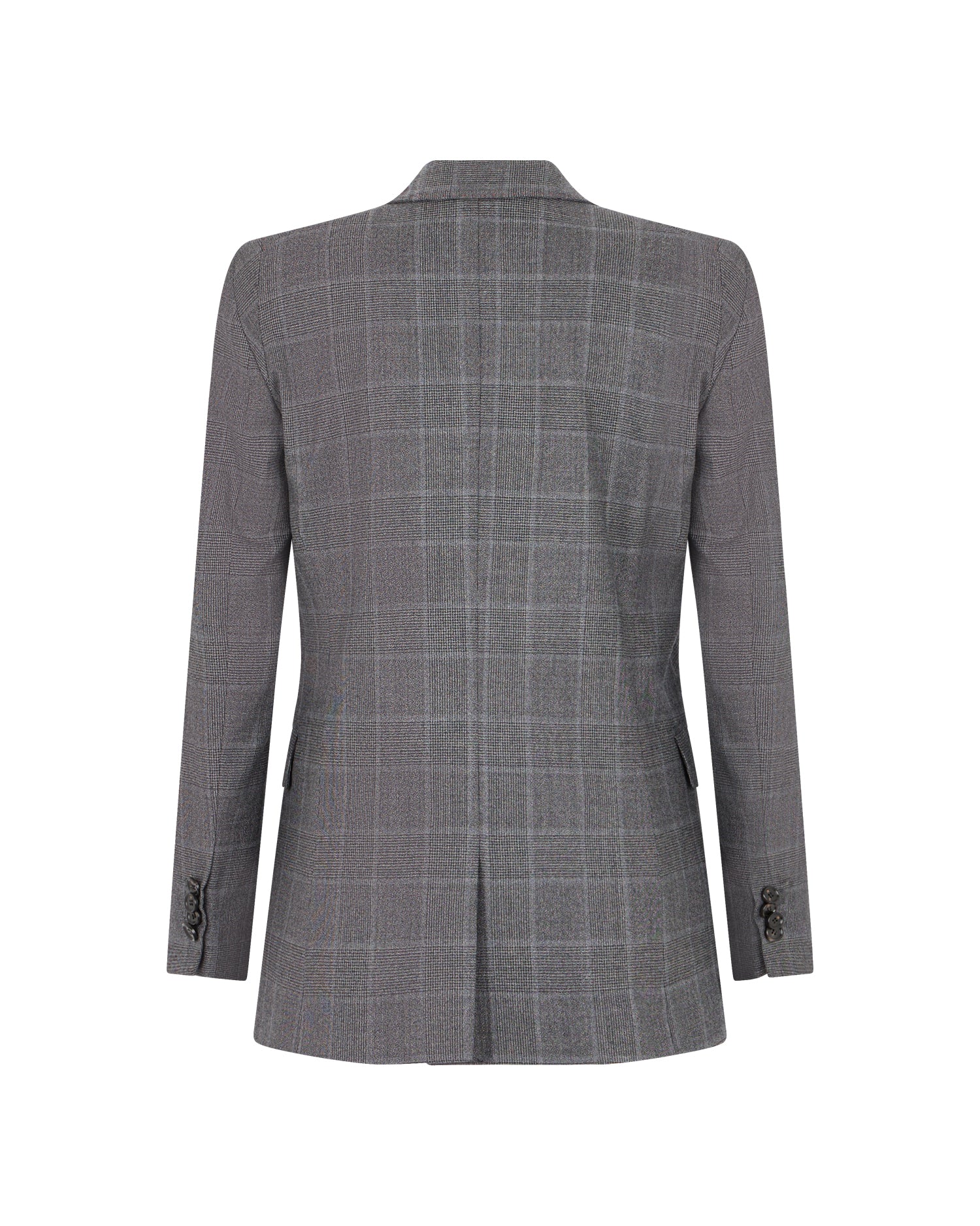 Blazer Sartoriale Principe di Galles con Fodera a Contrasto - Image 2