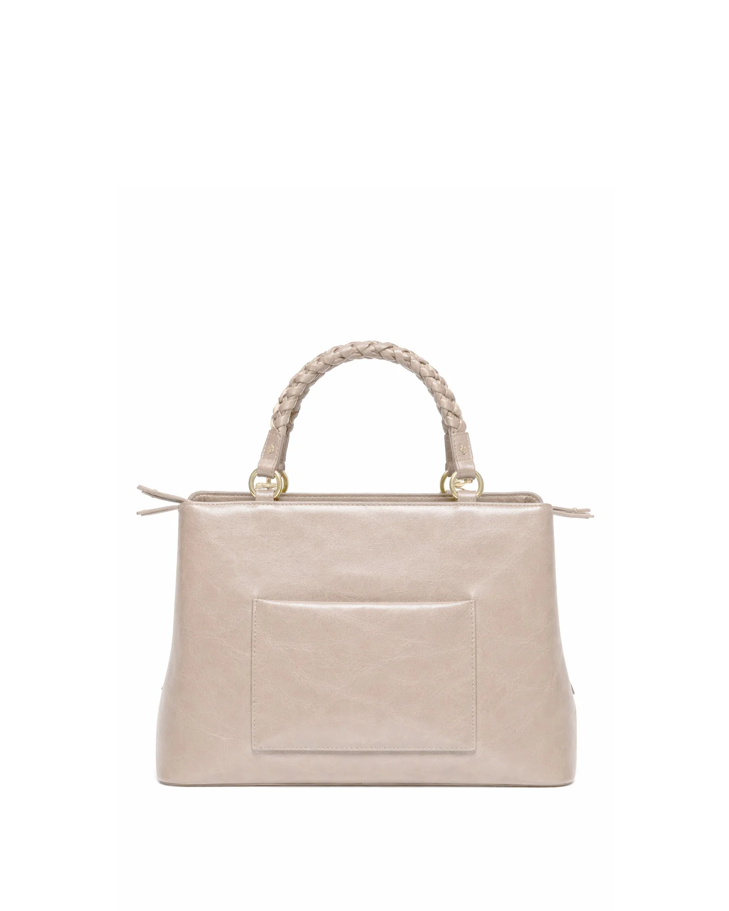 Borsa a mano con manico intrecciato e design essenziale - Image 6