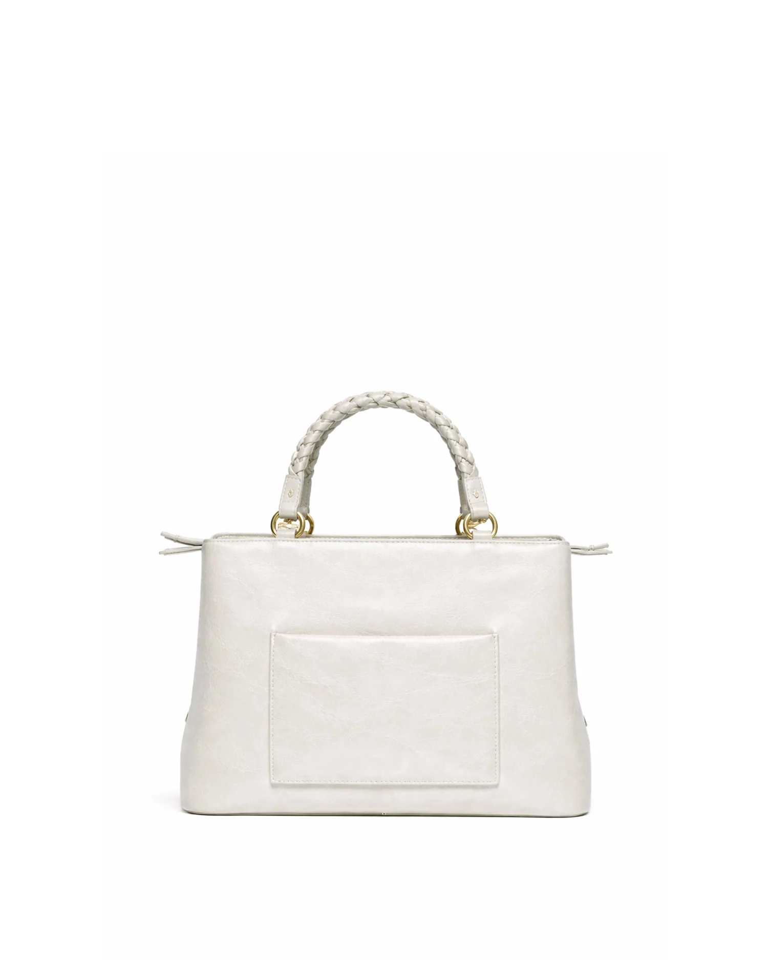 Borsa a mano con manico intrecciato e design essenziale - Image 9