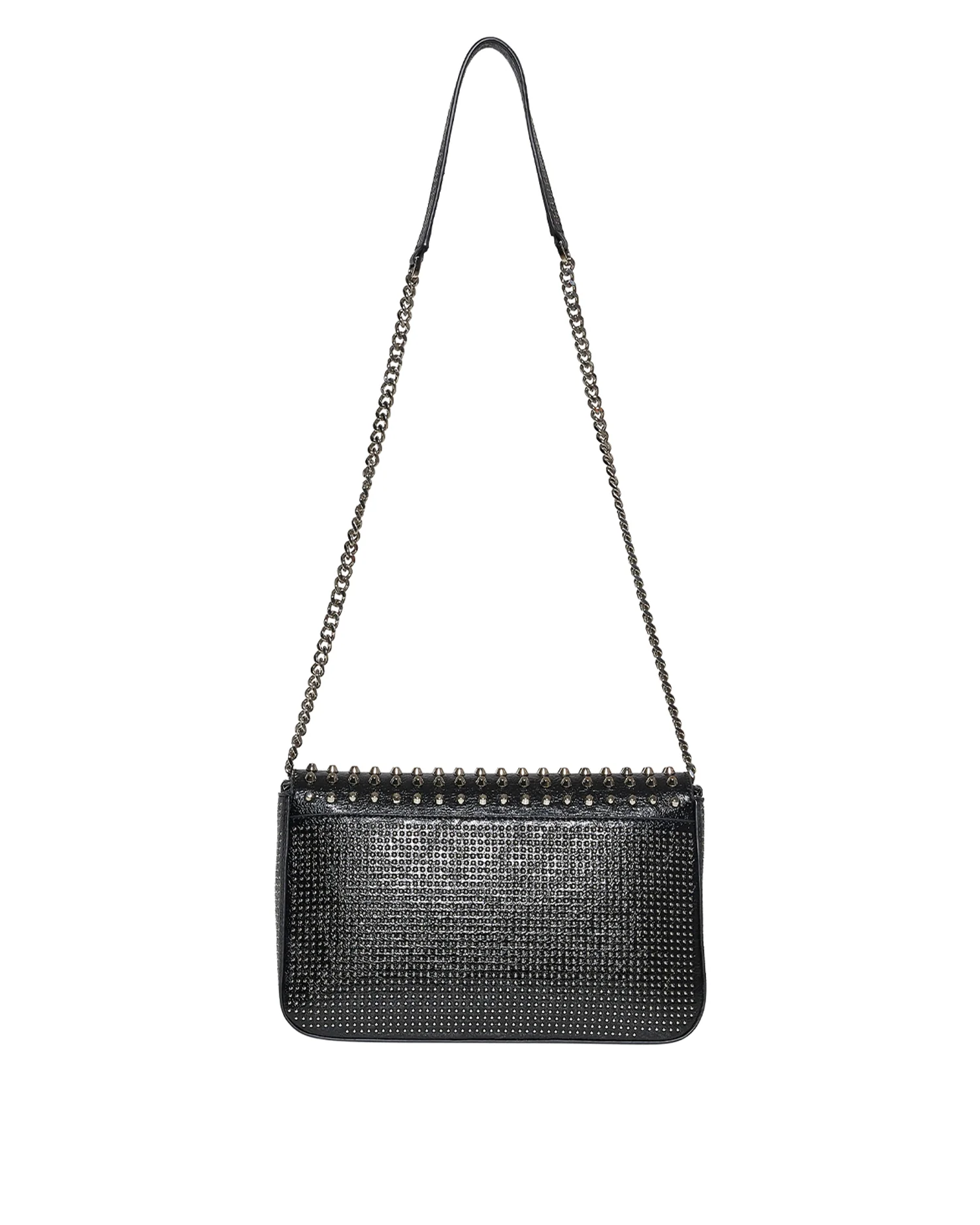 Borsa a spalla con catena e finitura decorativa - Image 3