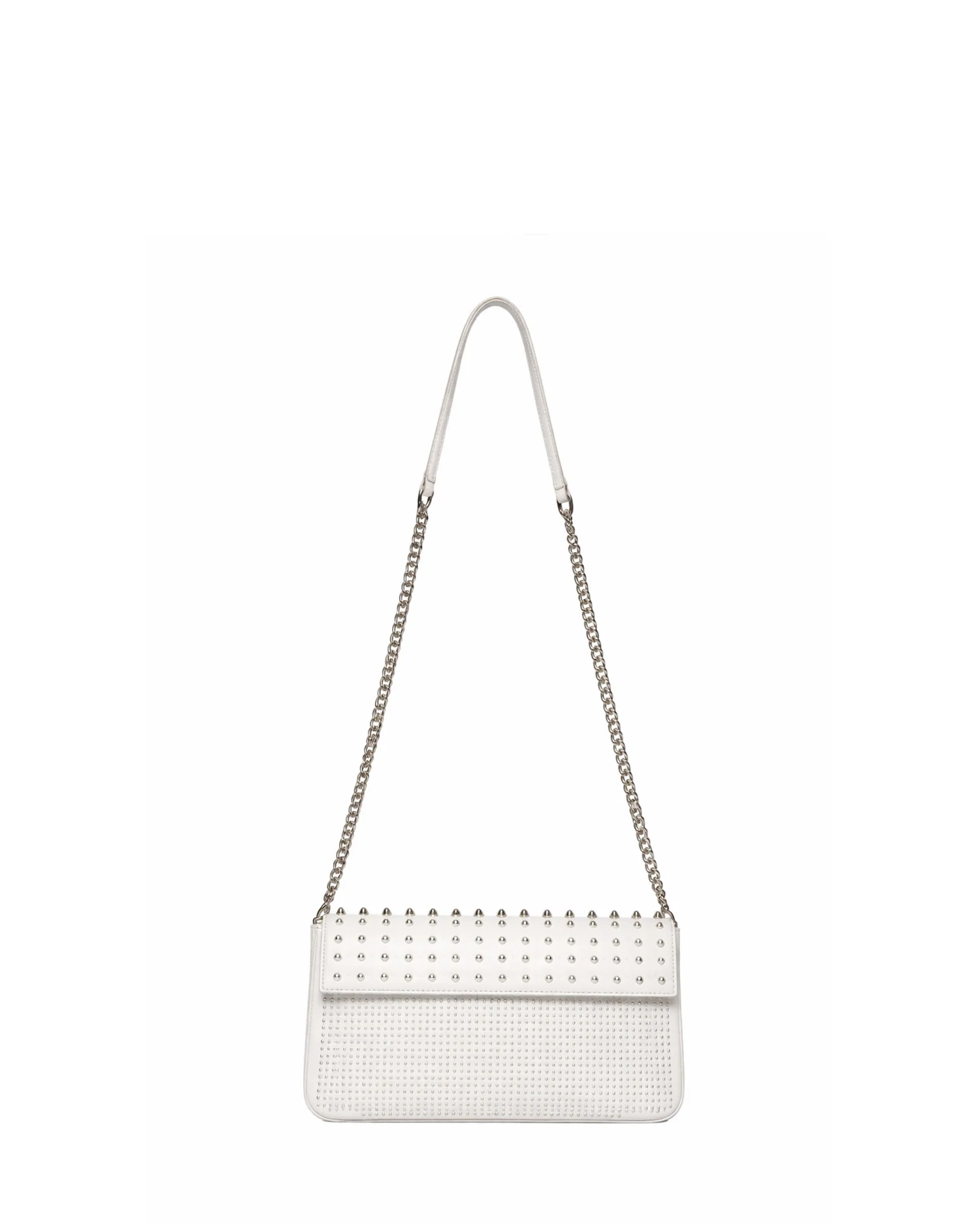Borsa a spalla con catena e finitura decorativa - Image 5