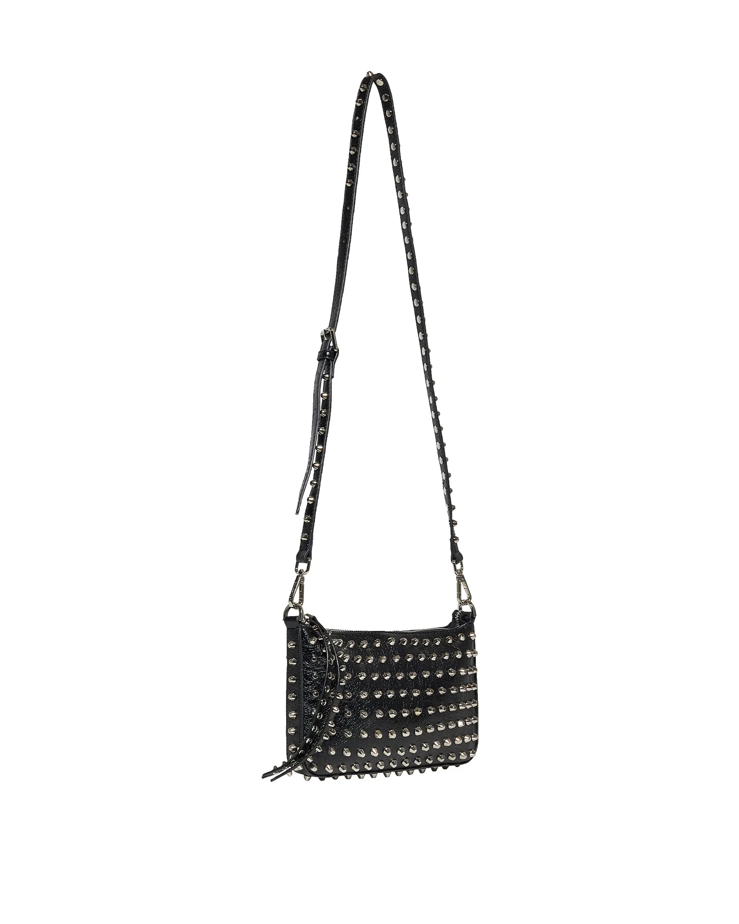 Mini borsa a tracolla con catena e borchie - Image 2