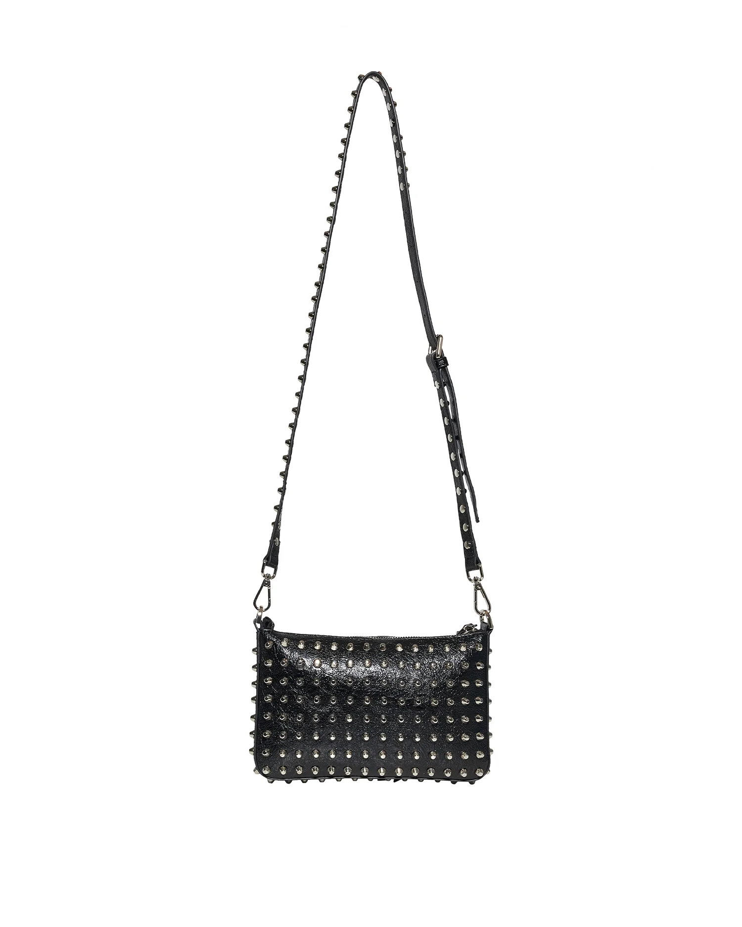 Mini borsa a tracolla con catena e borchie - Image 3