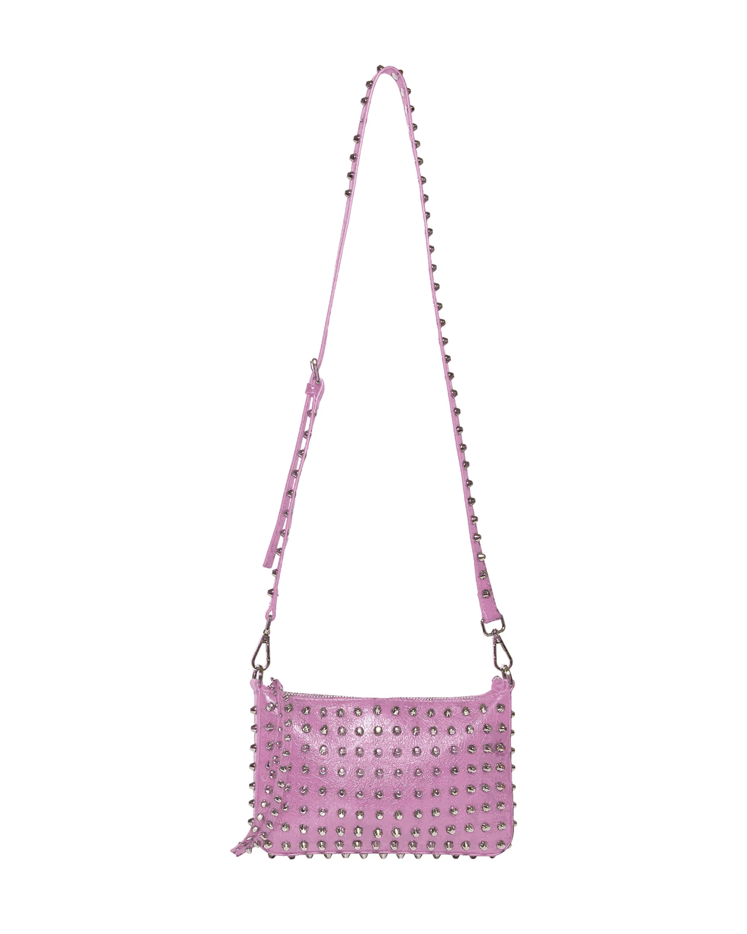Mini borsa a tracolla con catena e borchie - Image 4