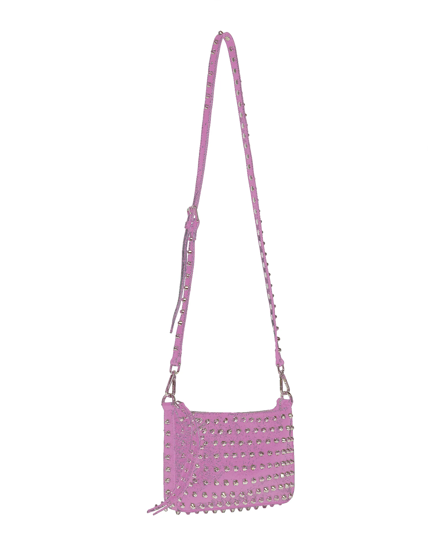 Mini borsa a tracolla con catena e borchie - Image 5