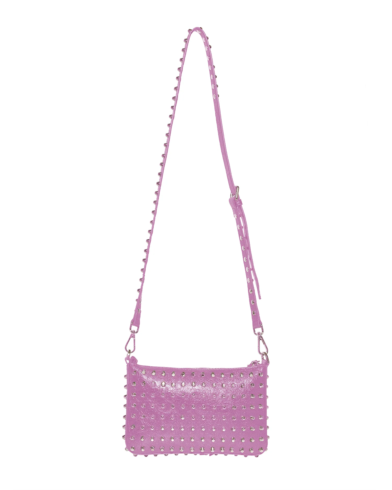 Mini borsa a tracolla con catena e borchie - Image 6