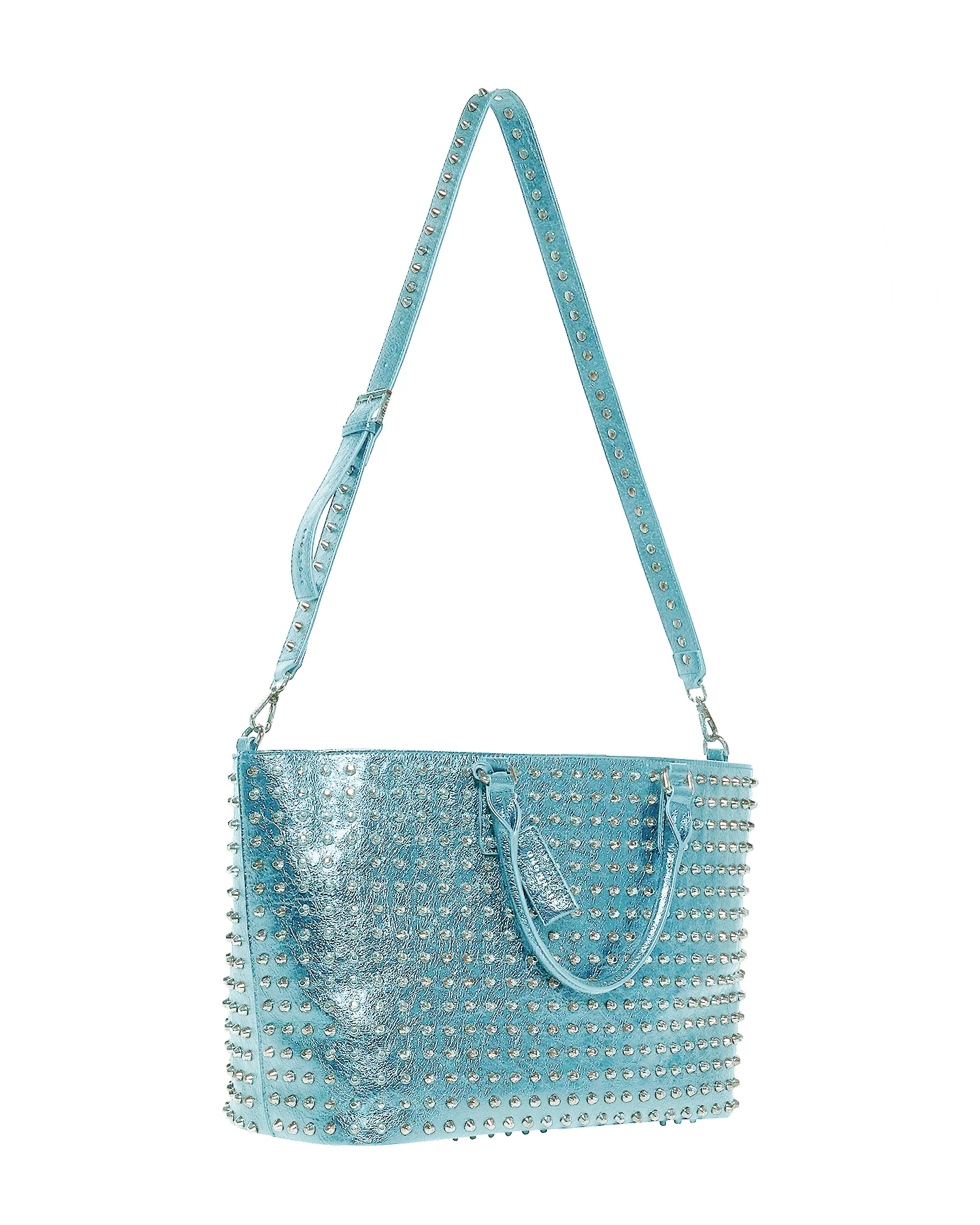 Borsa tote con borchie decorative all-over - Image 6