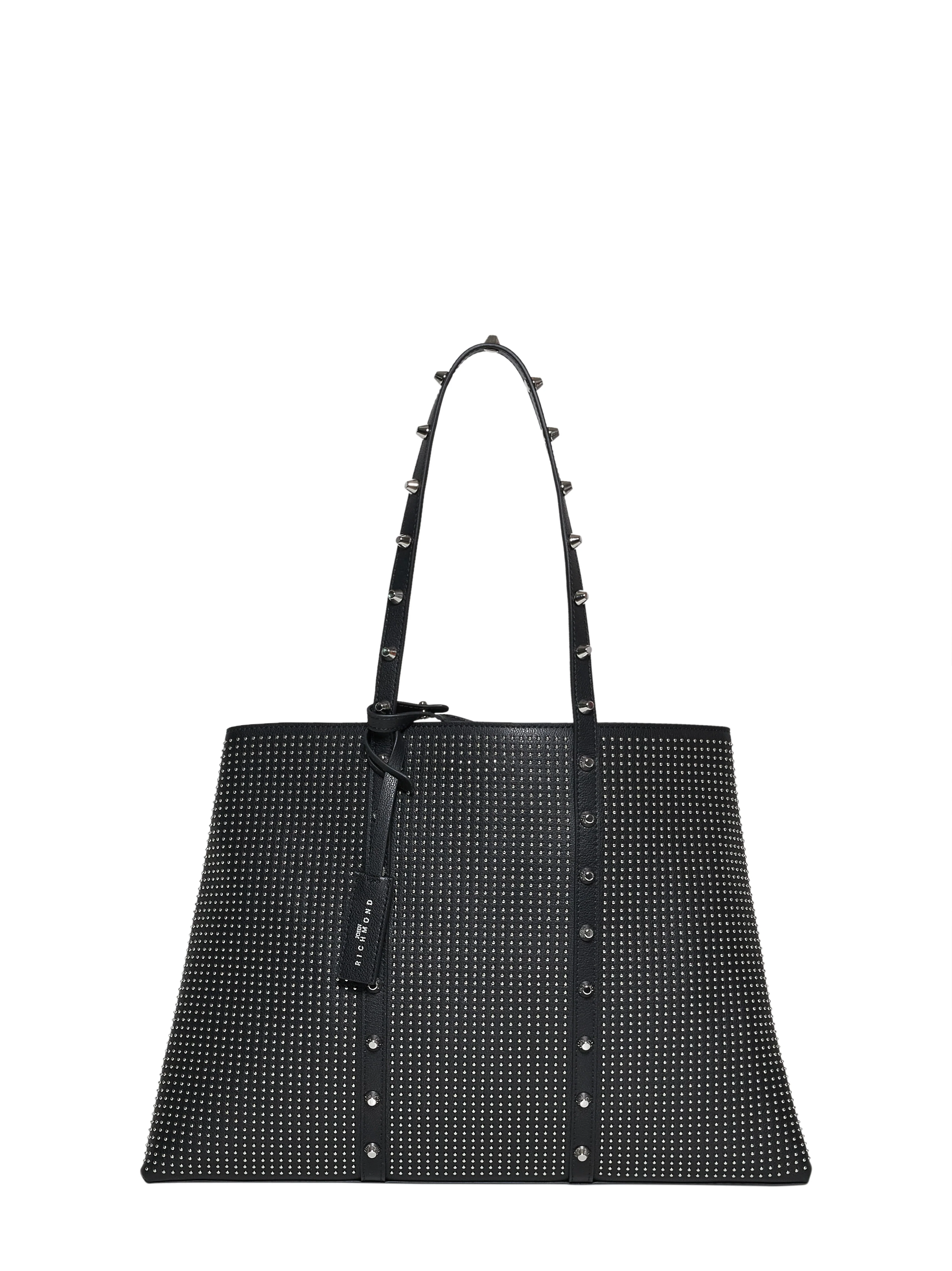 Borsa tote con borchie e design contemporaneo