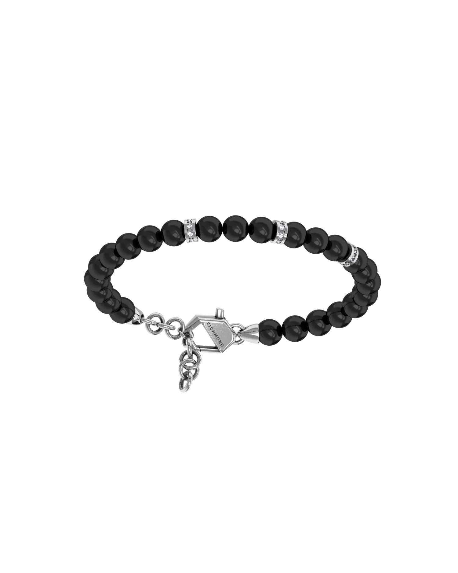 Bracciale con sfere e dettagli luminosi