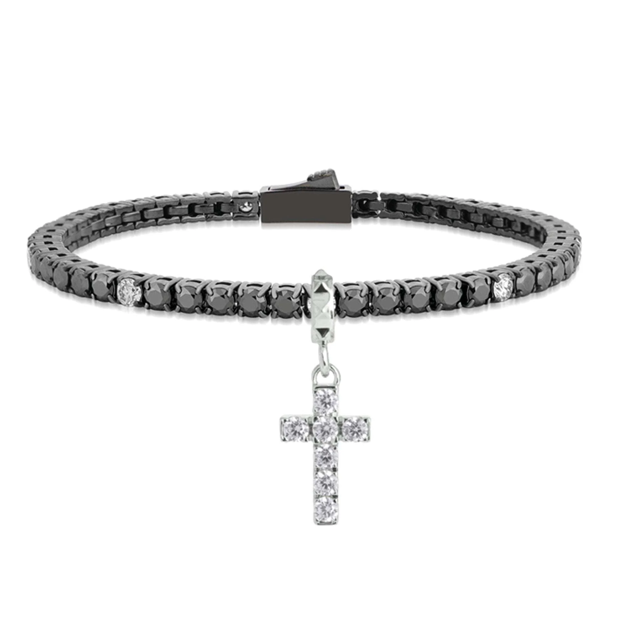 Bracciale Tennis da Uomo in Titanio con Brillante Richmond®