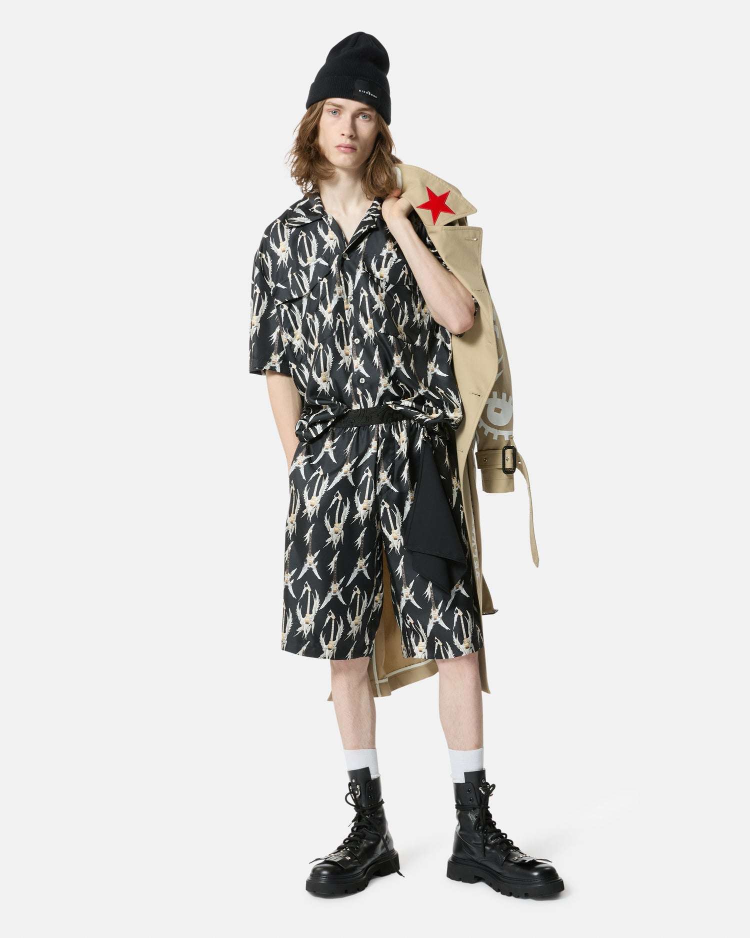 Camicia uomo con stampa grafica