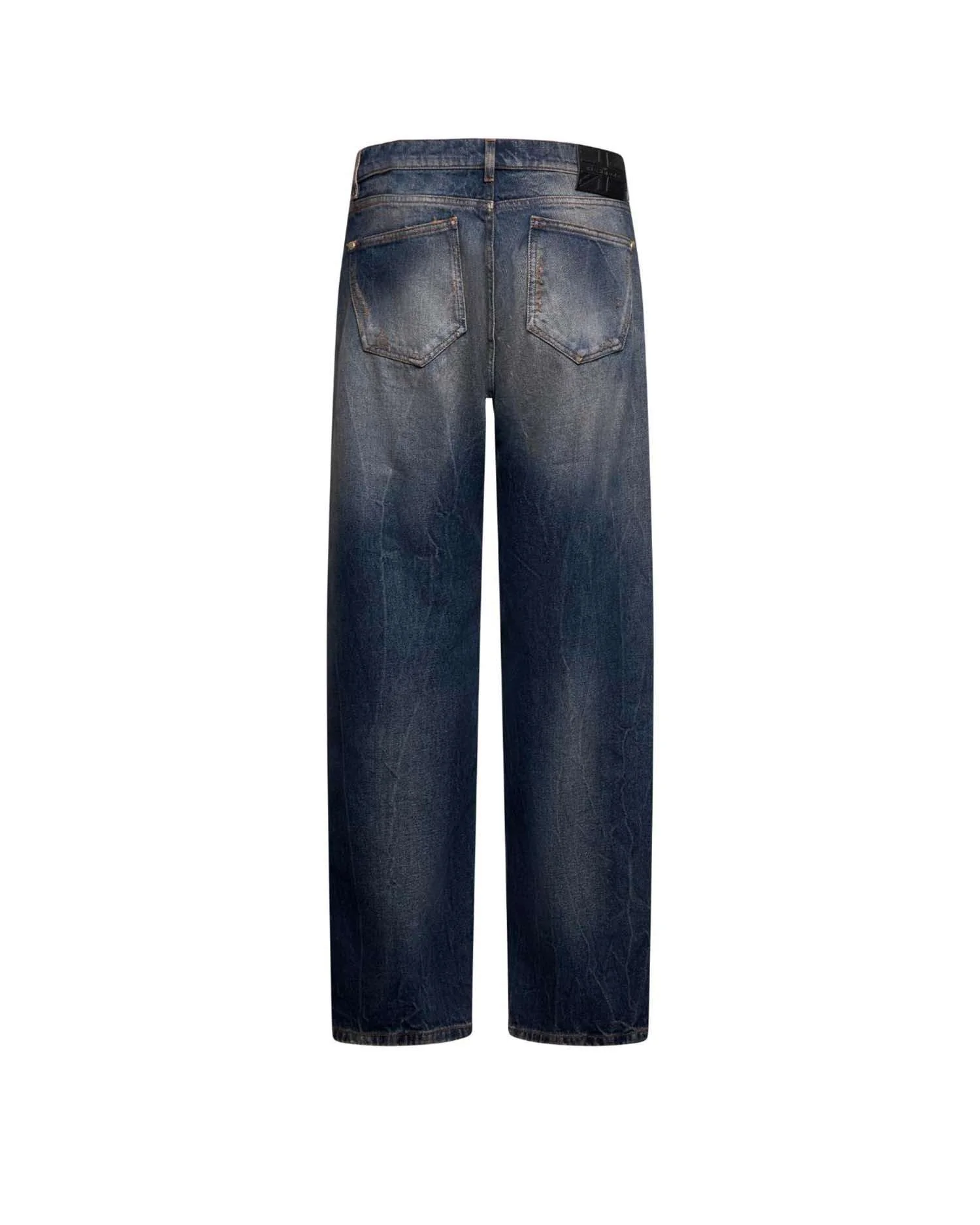Jeans con effetto used e dettagli distressed - Image 2