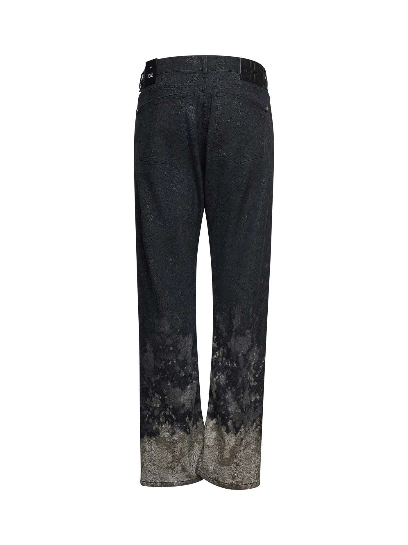 Jeans con effetto sfumato e trattamento a contrasto sul fondo - Image 2