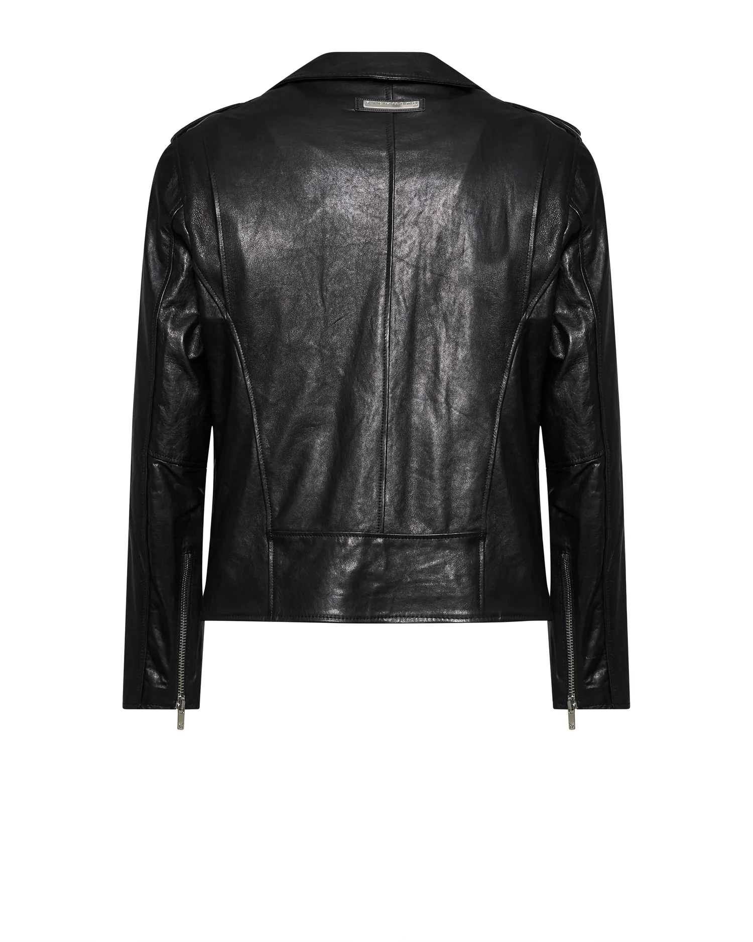 Giacca biker con finitura lucida e dettagli iconici - Image 2