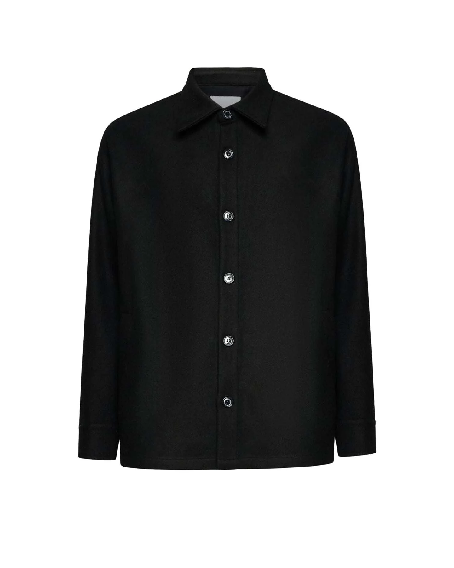 Giacca camicia con colletto classico e bottoni
