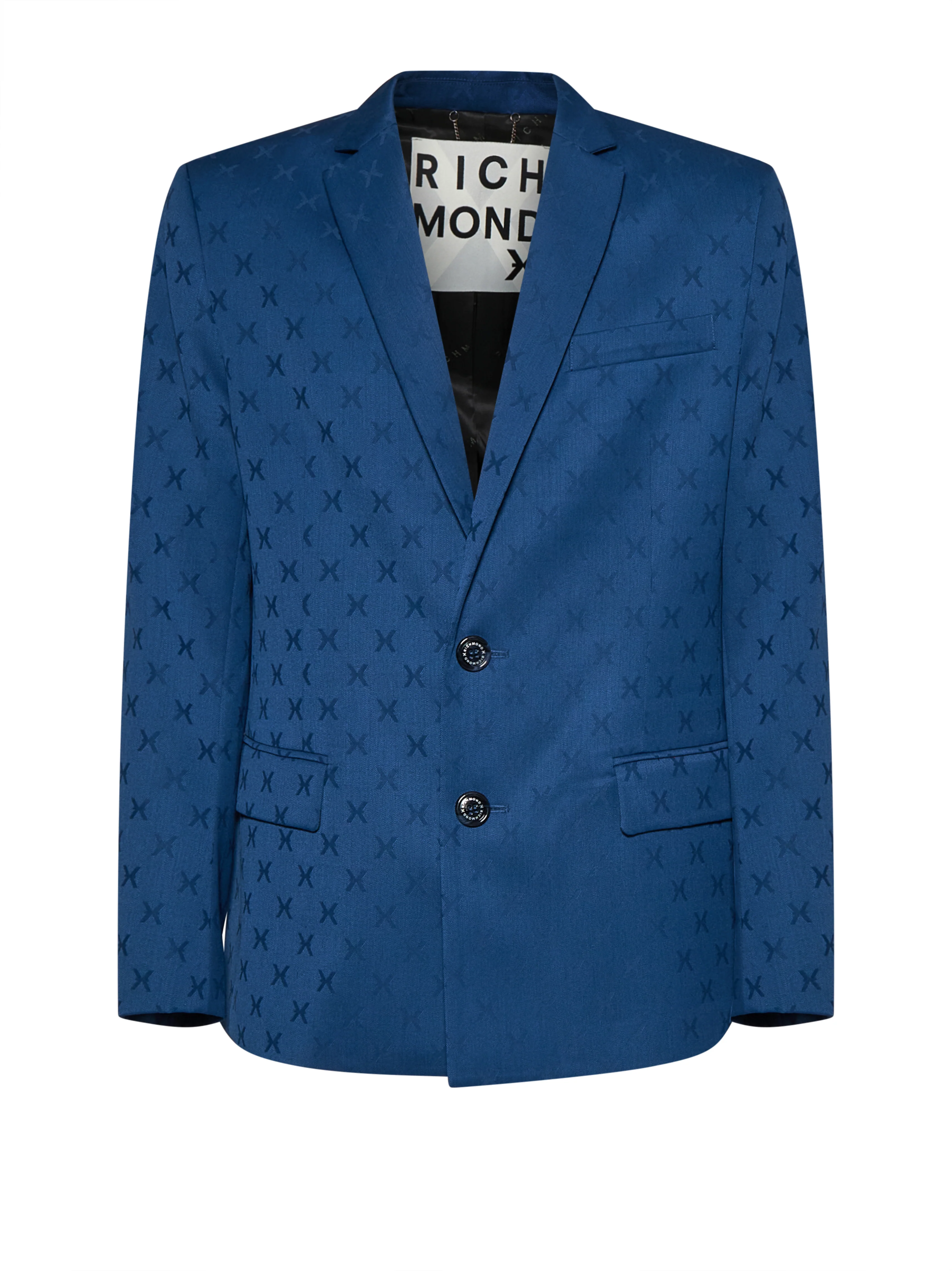 Giacca sartoriale con motivo distintivo e design raffinato