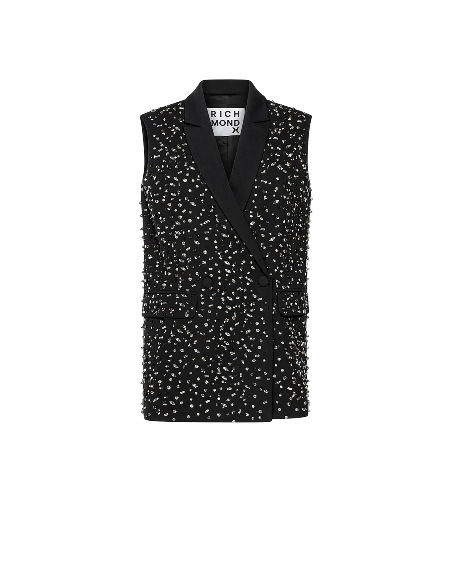Gilet sartoriale con applicazioni all over - Image 3
