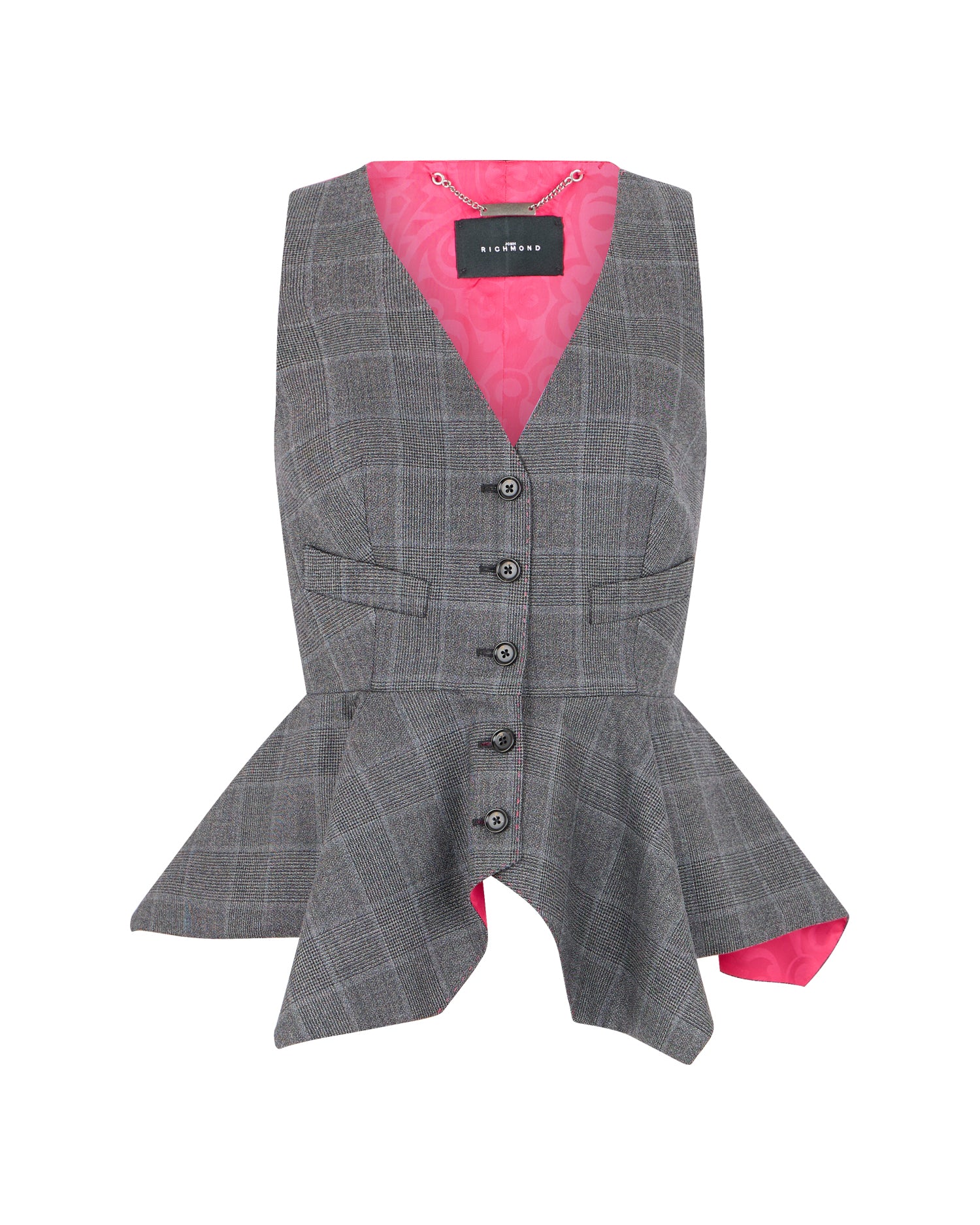 Gilet Sartoriale Principe di Galles con Baschina