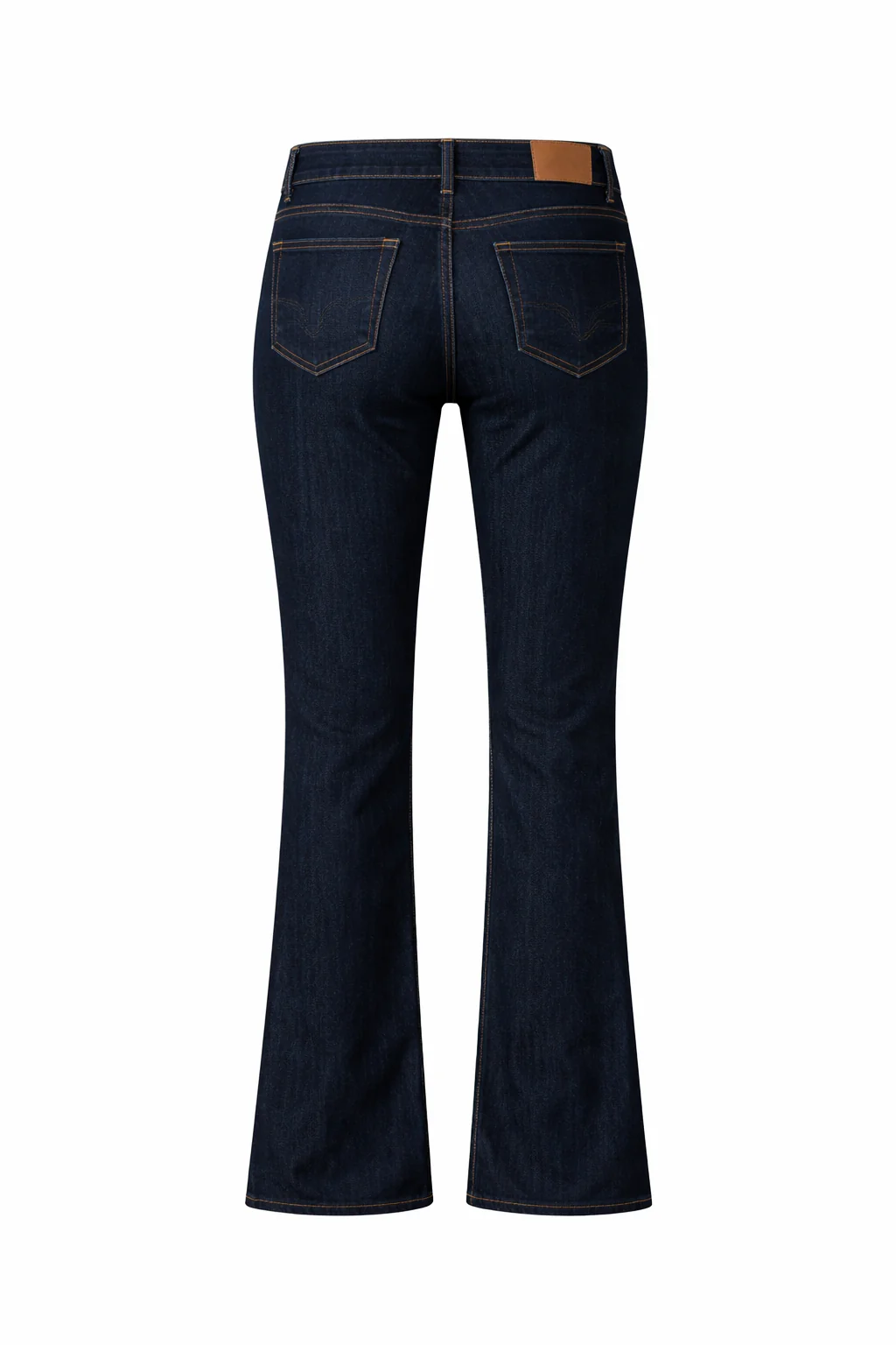 Jeans a vita alta bootcut blu scuro - Image 2