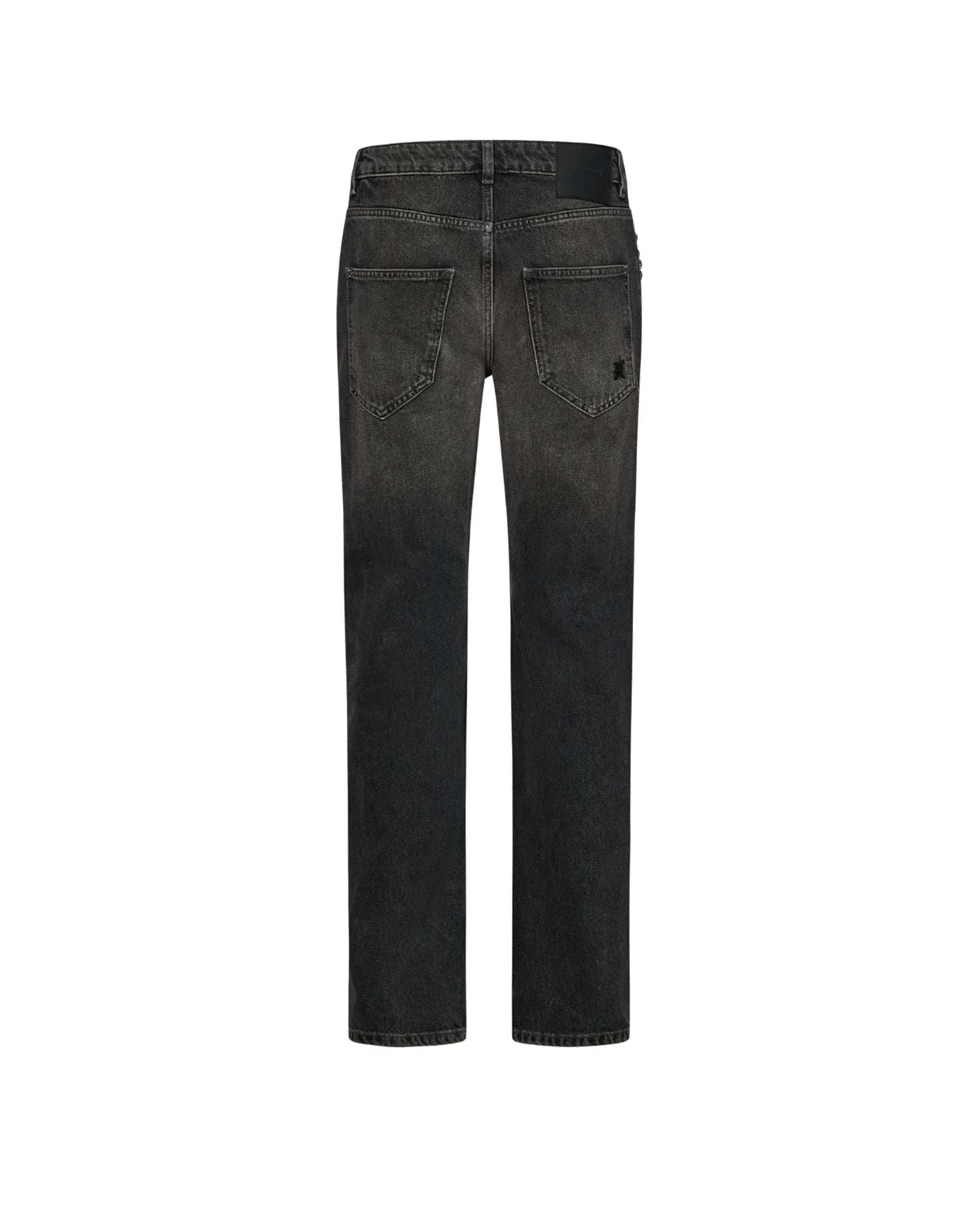 Jeans cinque tasche con dettagli borchiati sul davanti - Image 2
