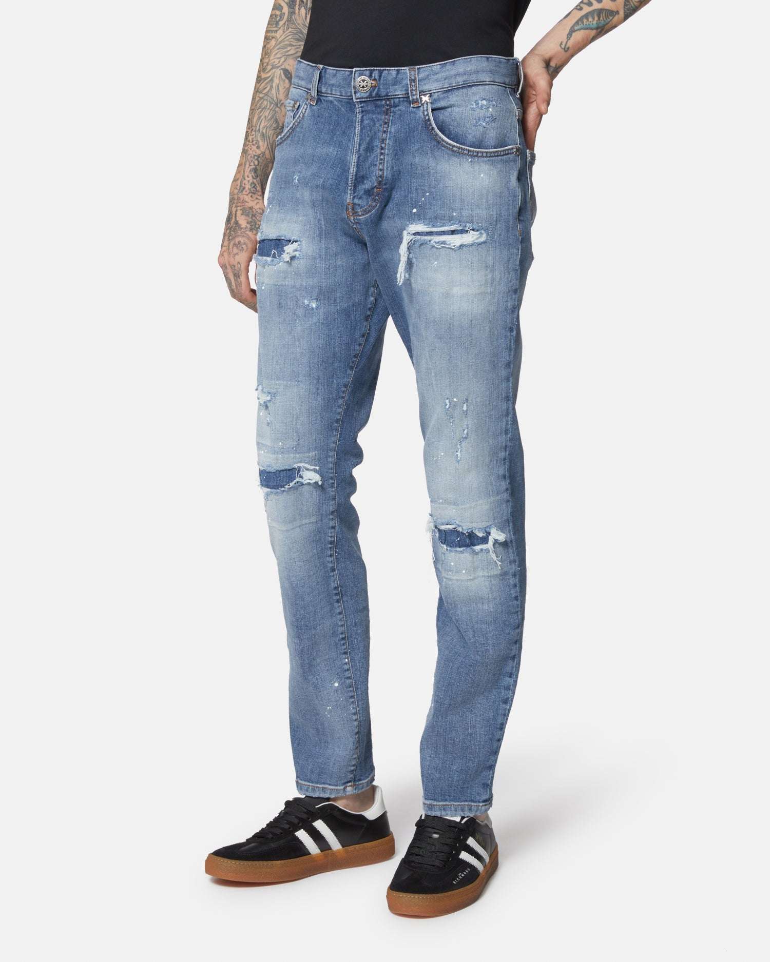 Jeans skinny fit con effetto distressed - Image 3