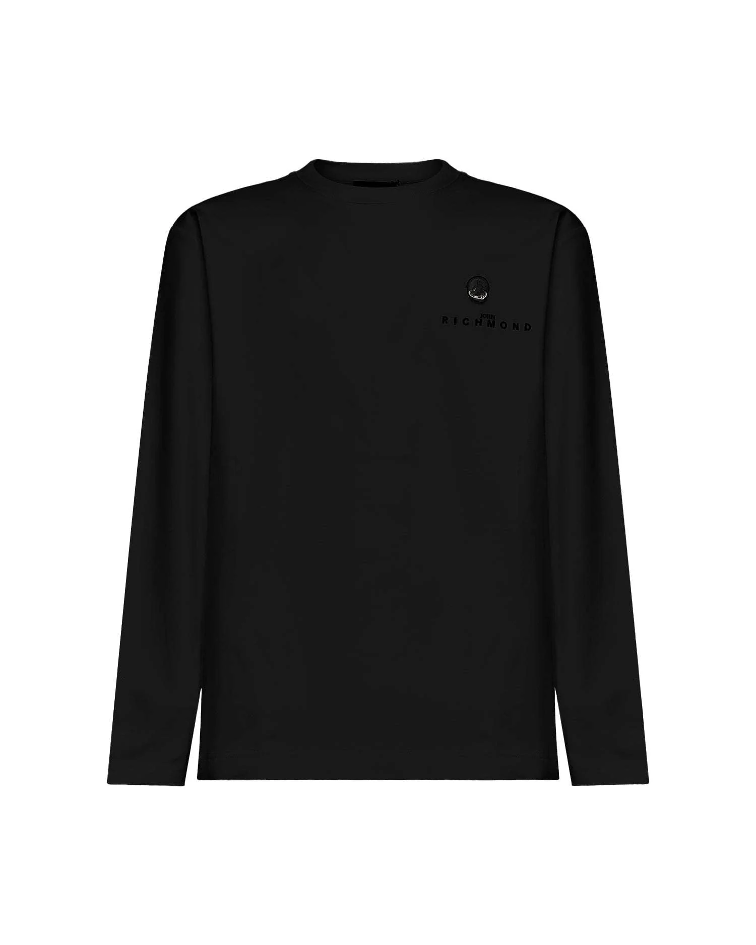 T-shirt a maniche lunghe con logo minimal - Image 3