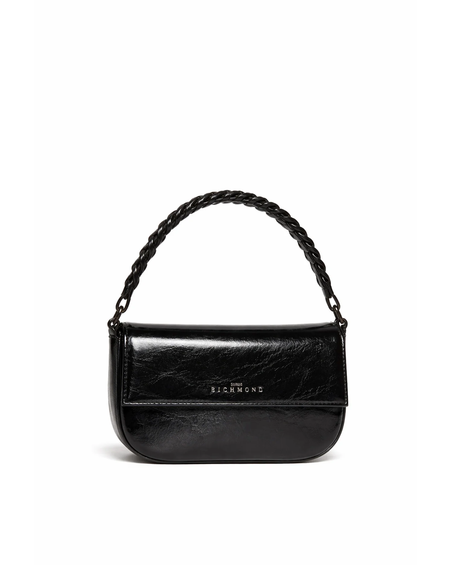 Mini borsa a mano con catena e design essenziale