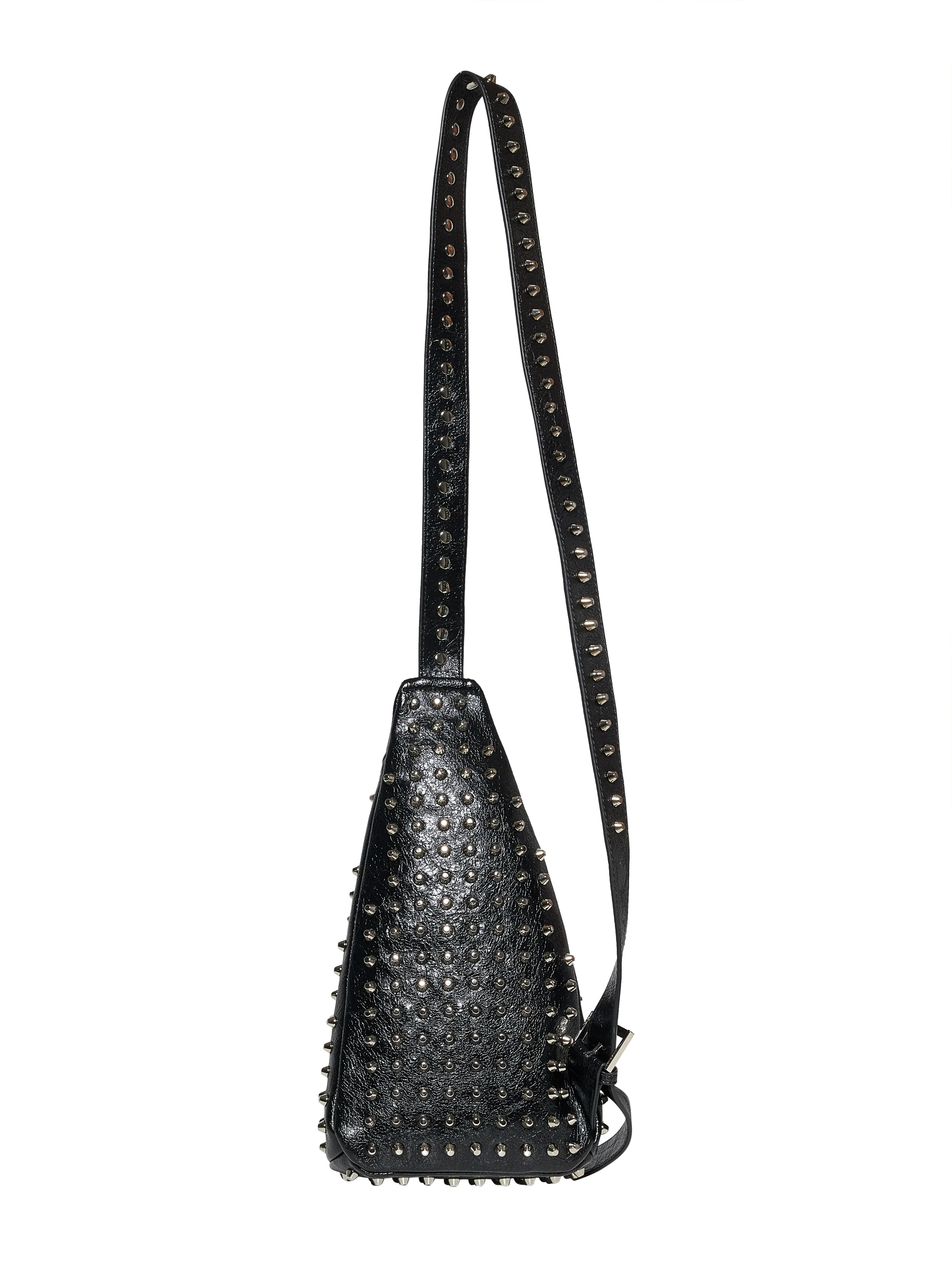 Mini borsa a tracolla con borchie e design compatto - Image 3