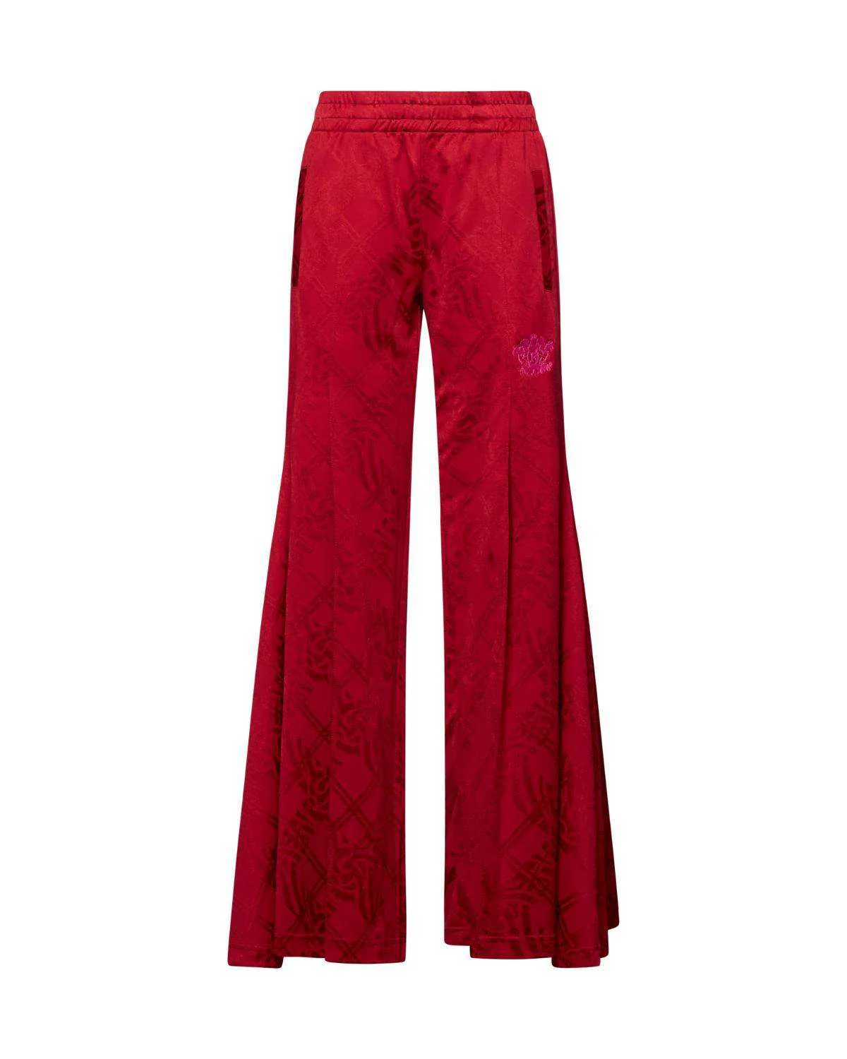 Pantalone Svasato con Motivo Tonale