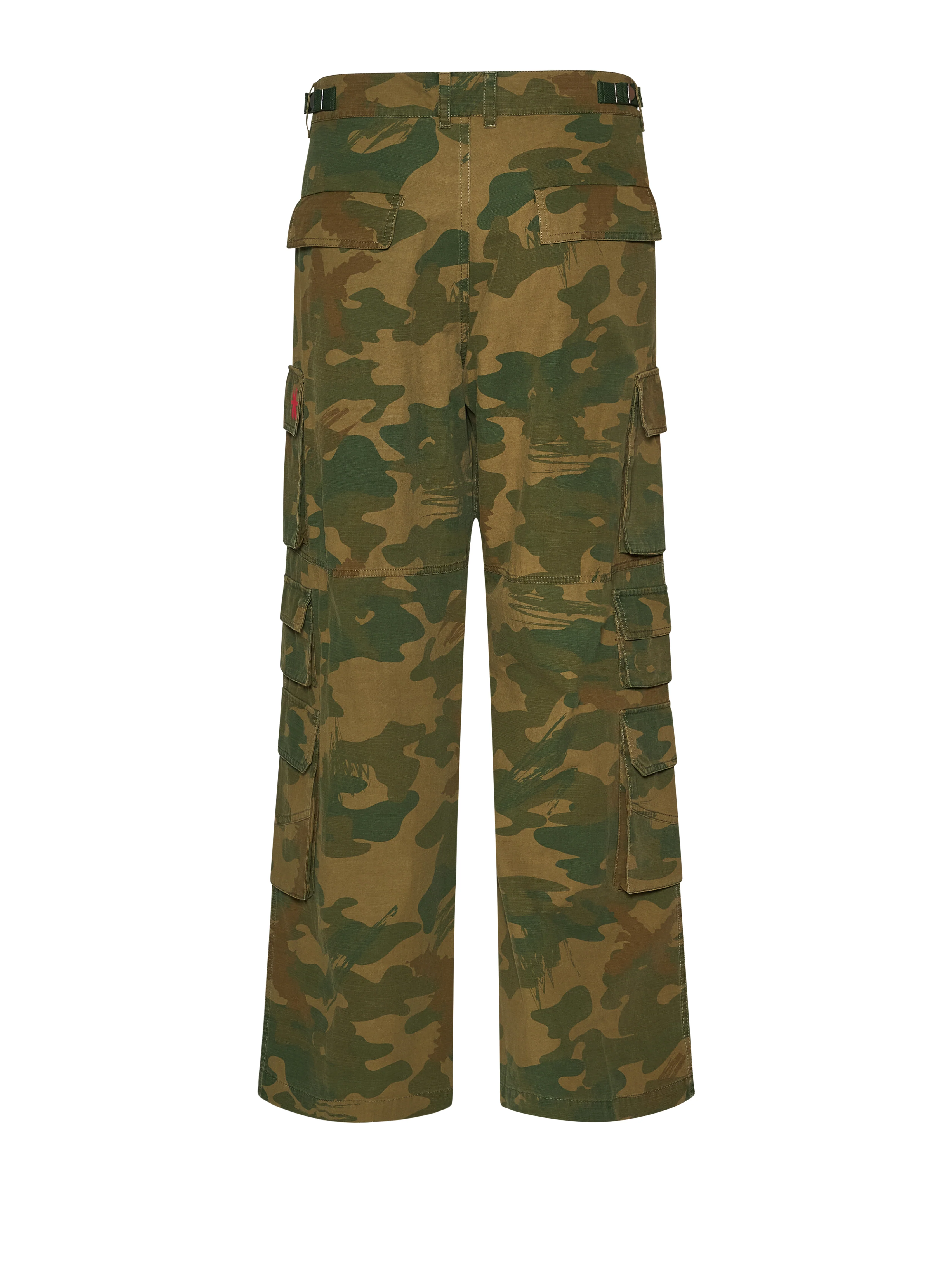 Pantaloni cargo con motivo camouflage e design funzionale - Image 2