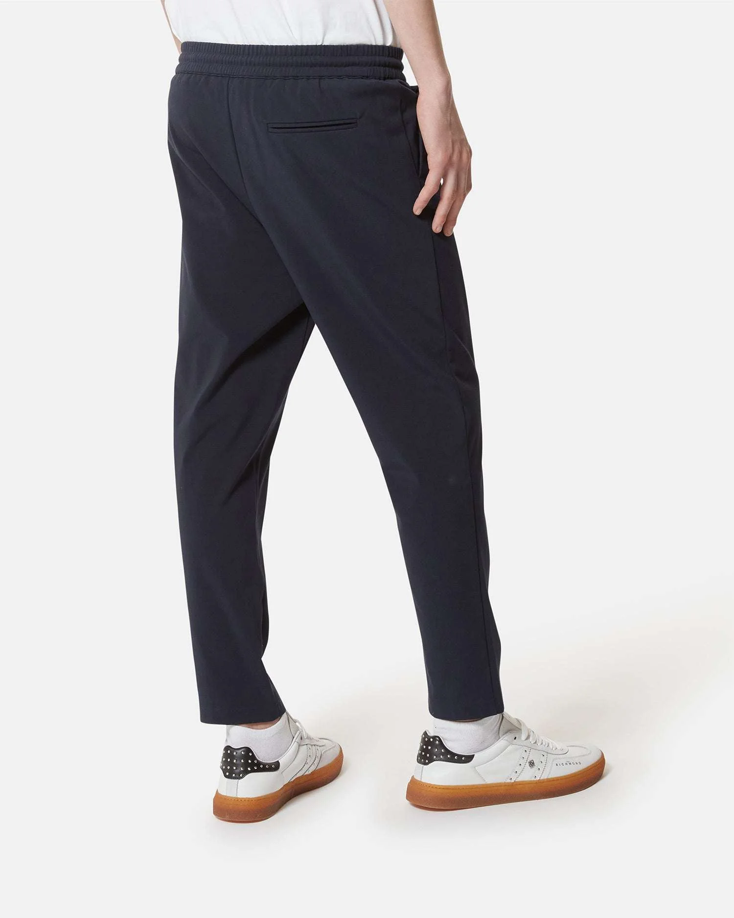 Pantaloni con vita elasticizzata e coulisse regolabile - Image 3