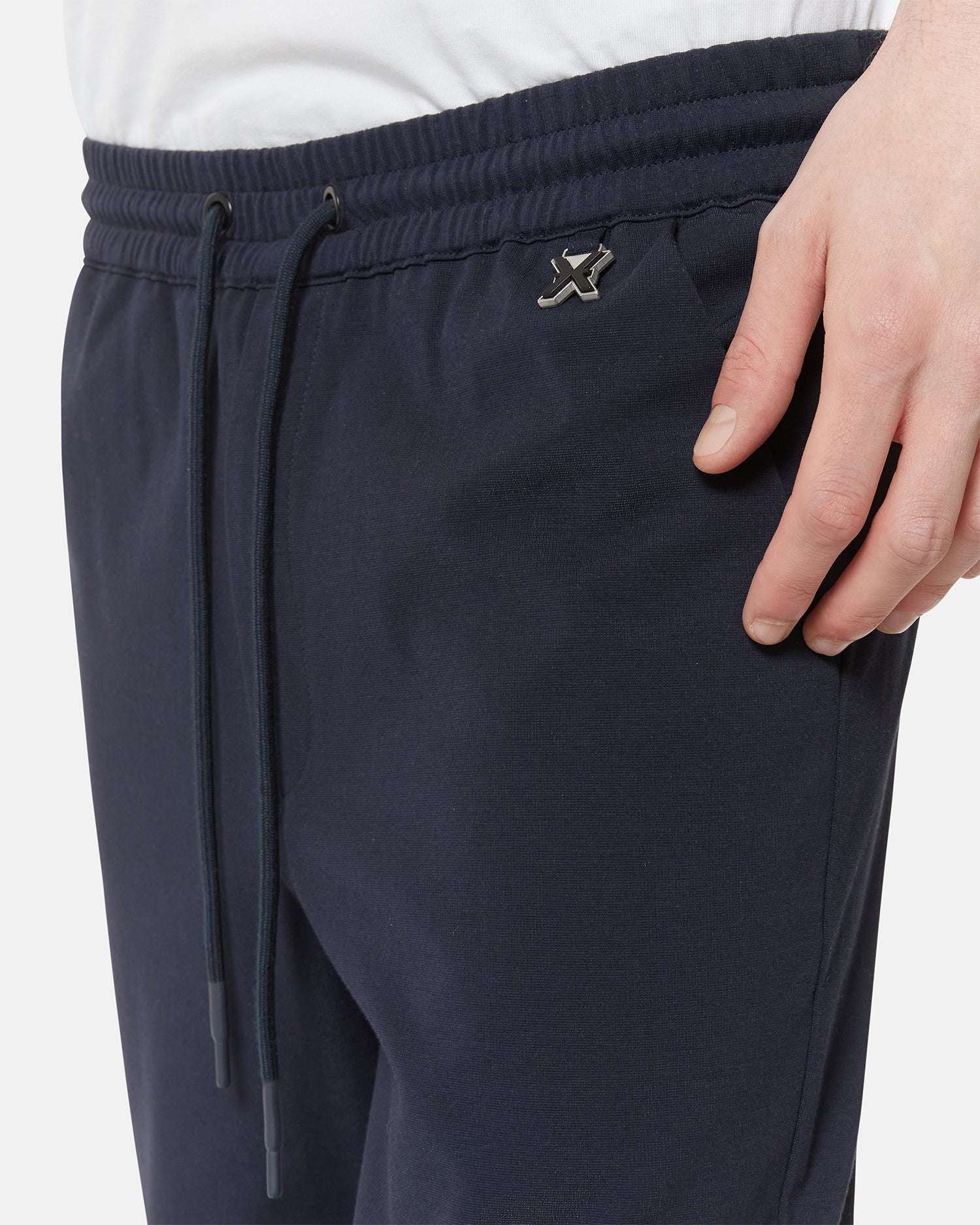 Pantaloni con vita elasticizzata e coulisse regolabile - Image 4