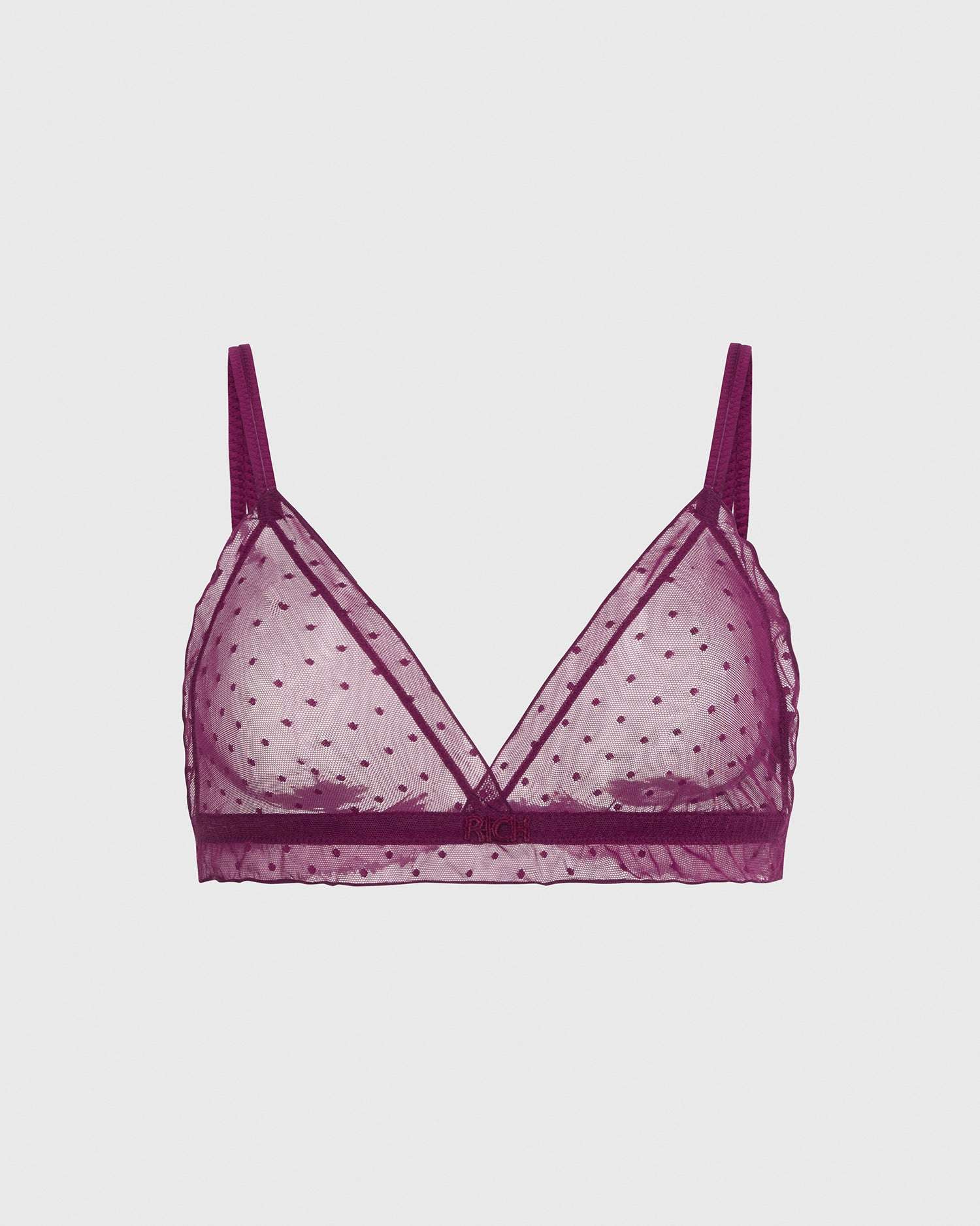 Reggiseno con pois tono su tono