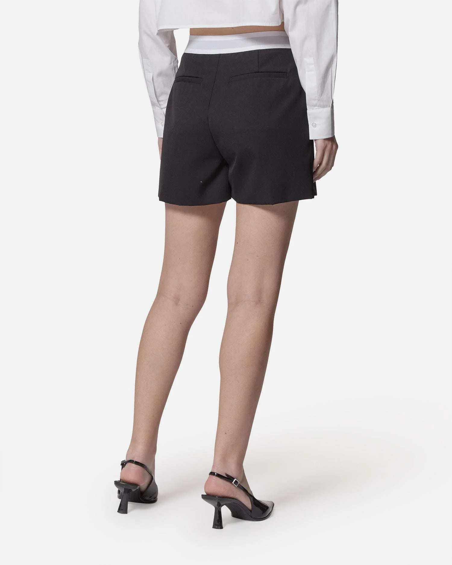 Shorts neri con cintura elastica logo Richmond X - Image 2