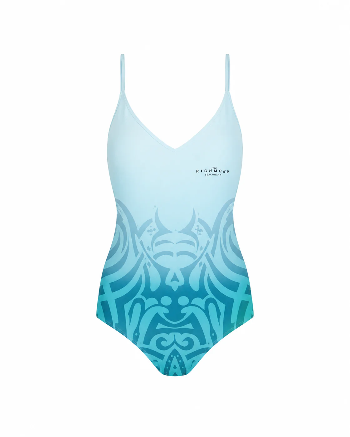 Costume intero con stampa grafica sfumata