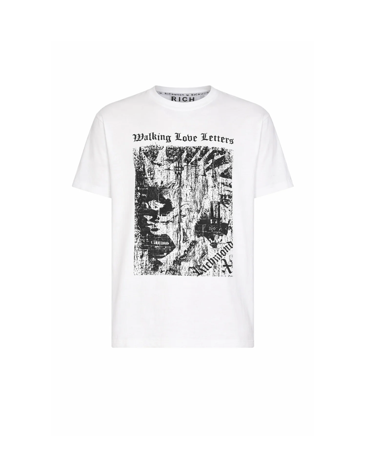 T-shirt con stampa grafica effetto vintage - Image 3