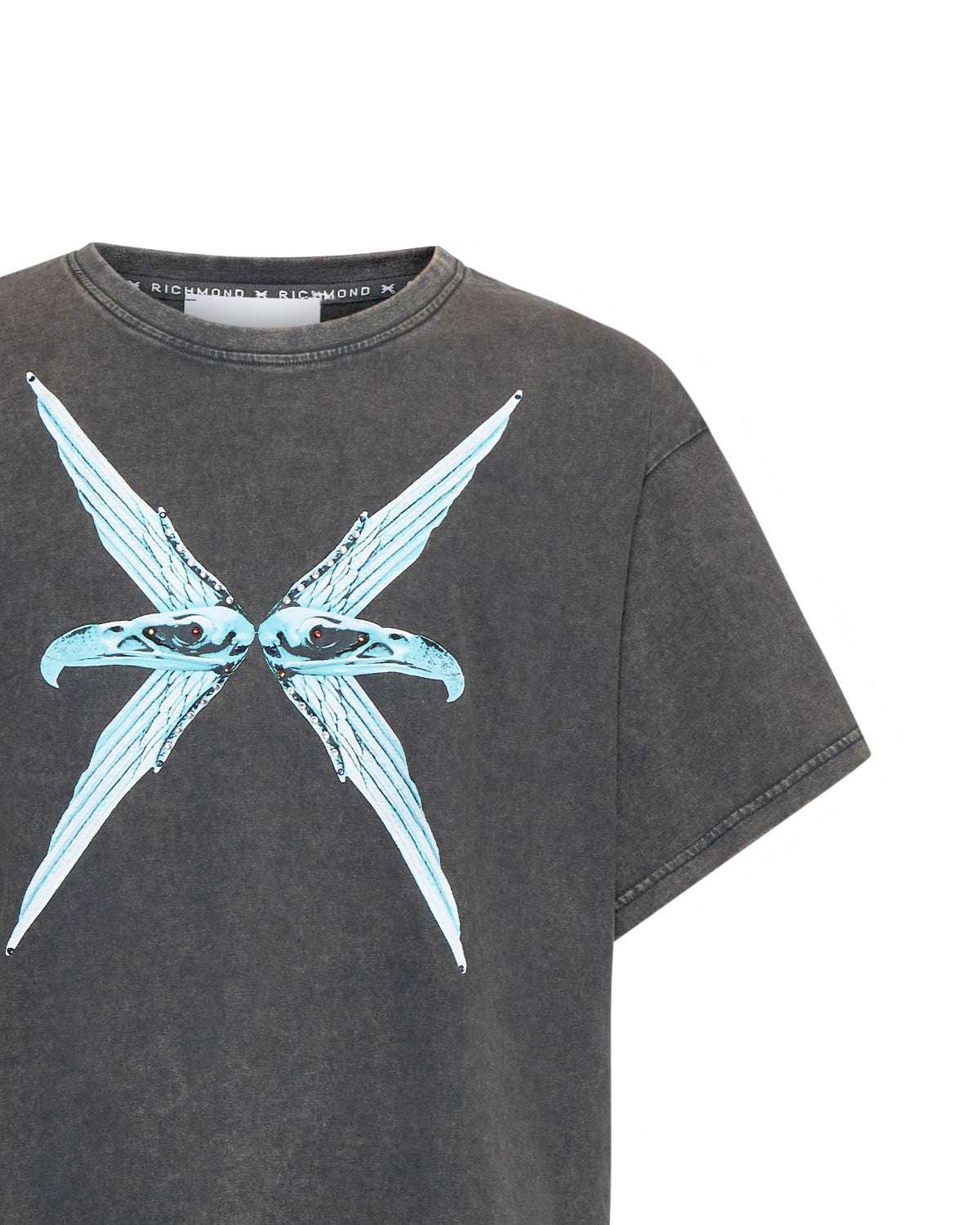 T-shirt con stampa grafica frontale effetto vintage - Image 3