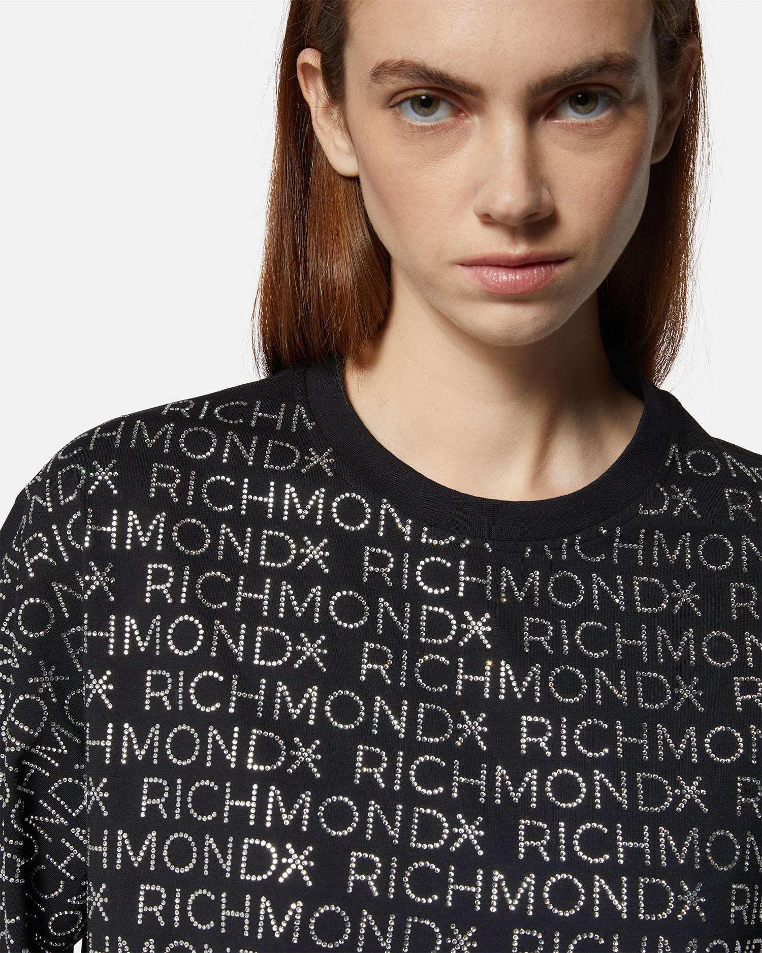 T-shirt cropped con logo all-over Richmond - Image 4