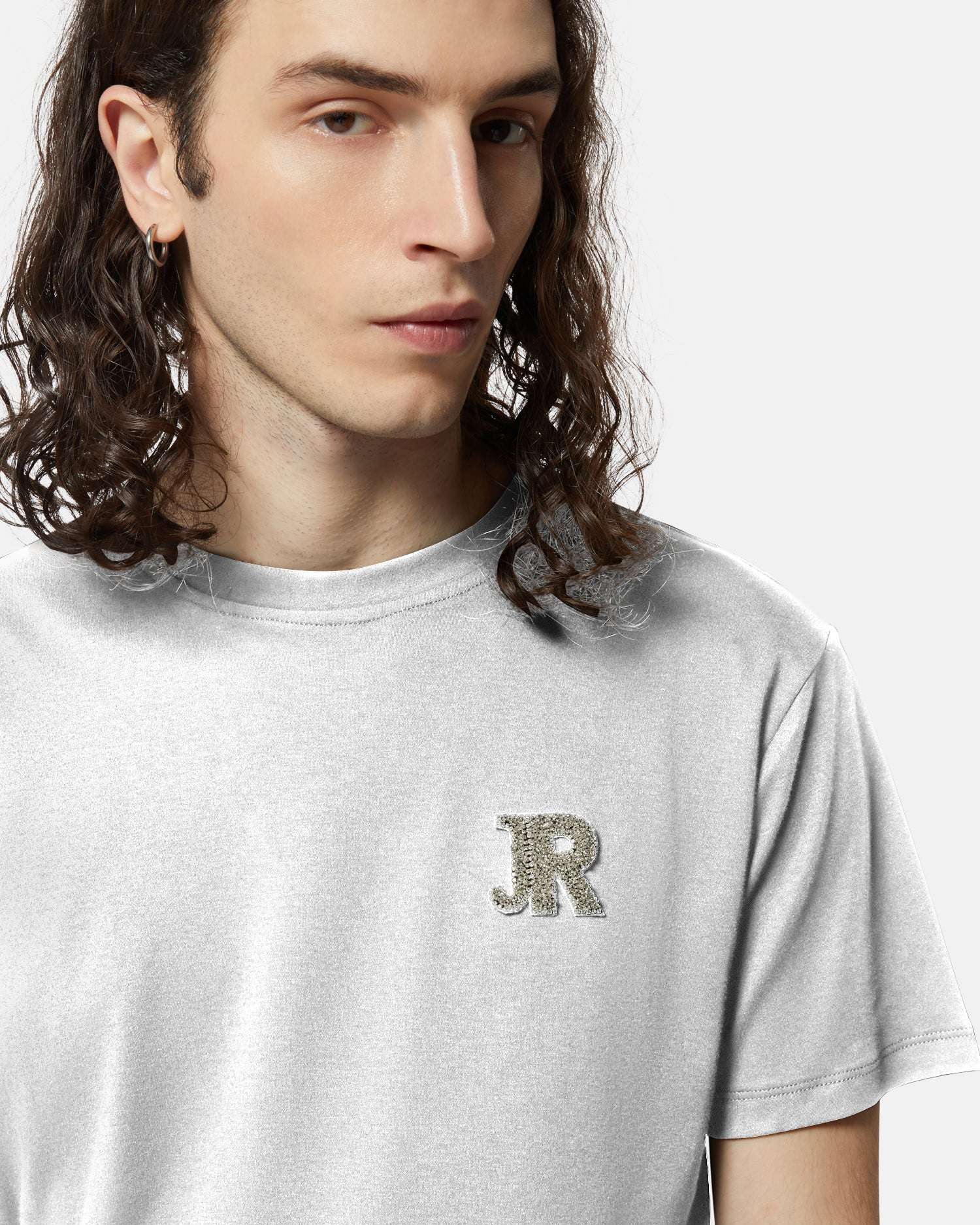 T-shirt nera con logo ricamato - Image 7