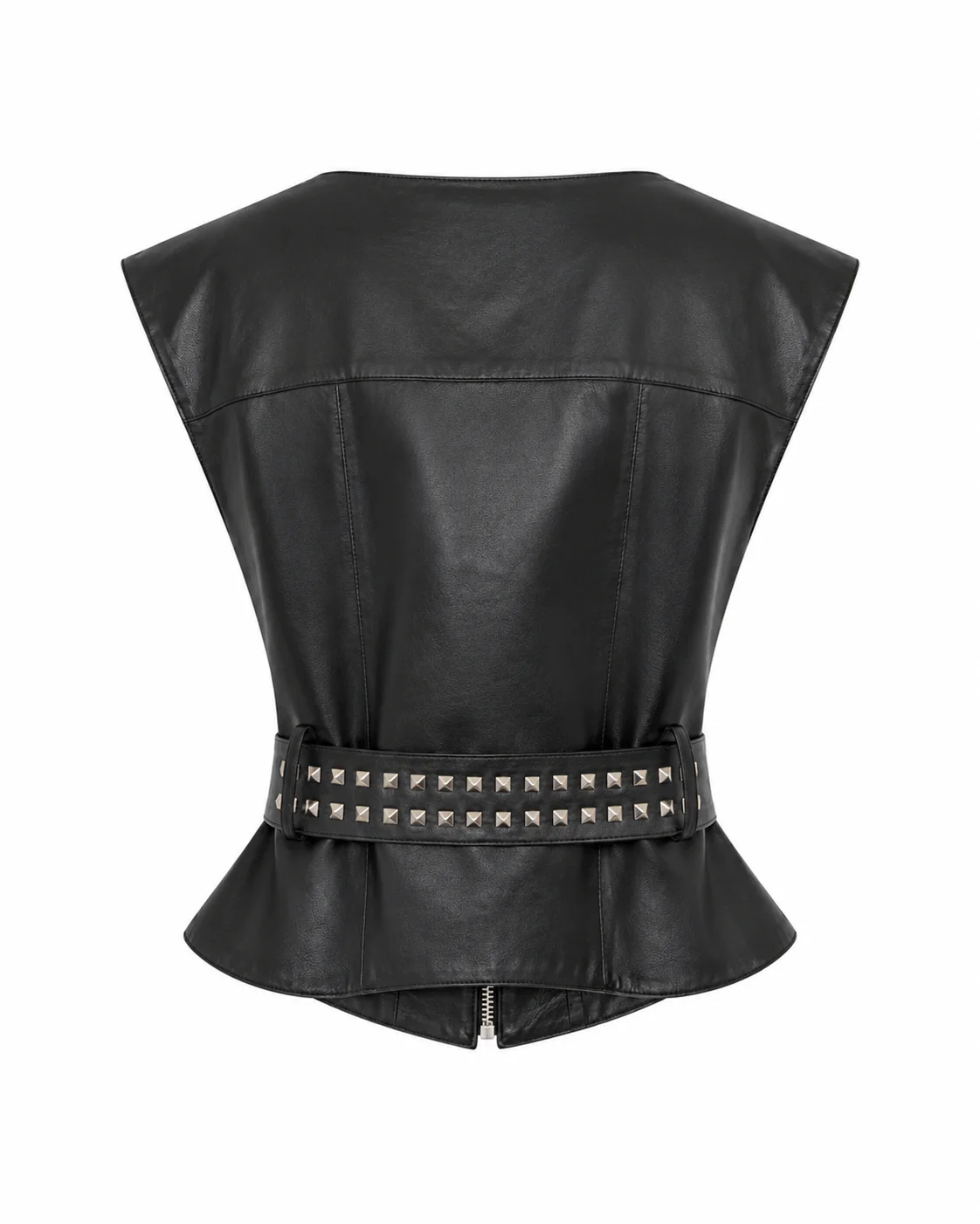 Top con borchie decorative e cintura frontale - Image 2